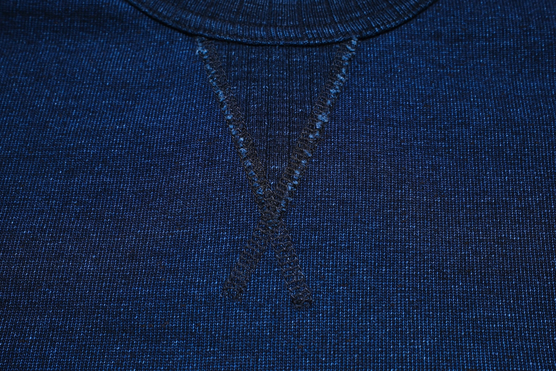 Pure Blue Japan 11oz Heavyweight “Raglan Style” Sweater (Grand Indigo)