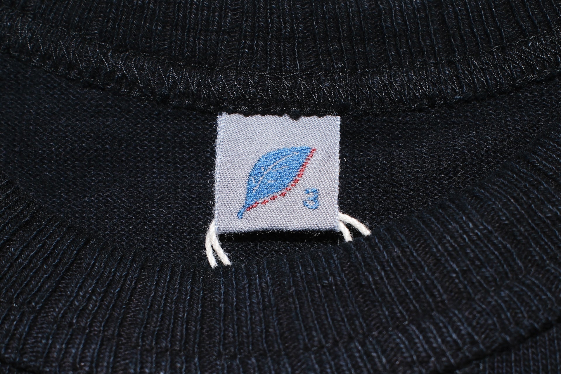 Pure Blue Japan 11oz Heavyweight “Raglan Style” Sweater (Black Overdyed)