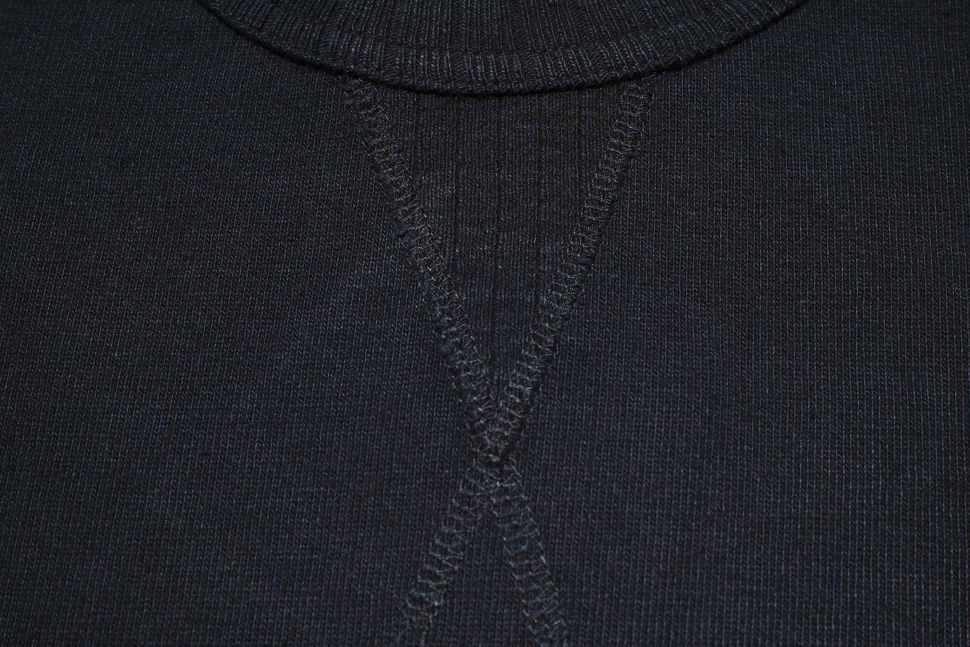 Pure Blue Japan 11oz Heavyweight “Raglan Style” Sweater (Black Overdyed)