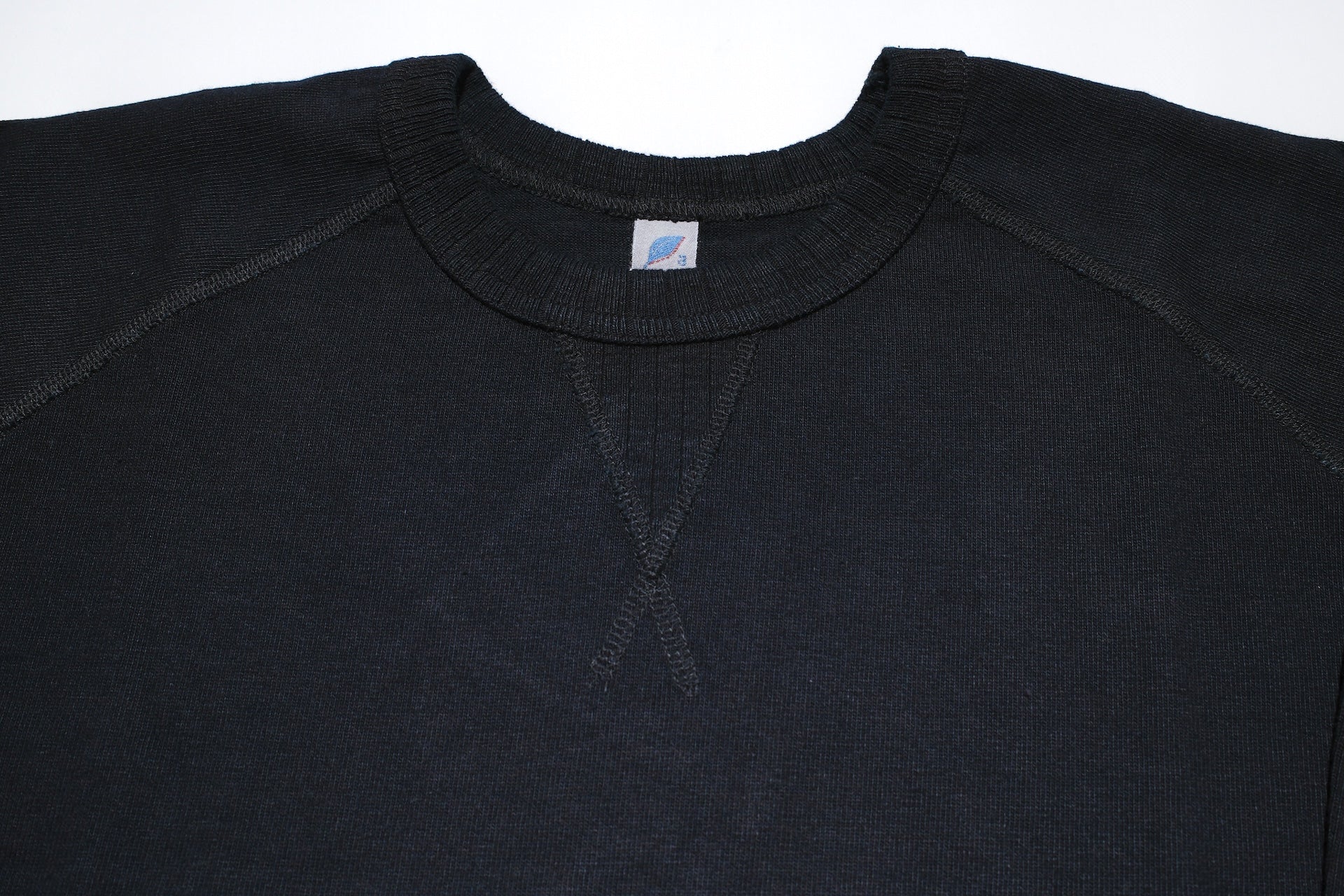 Pure Blue Japan 11oz Heavyweight “Raglan Style” Sweater (Black Overdyed)