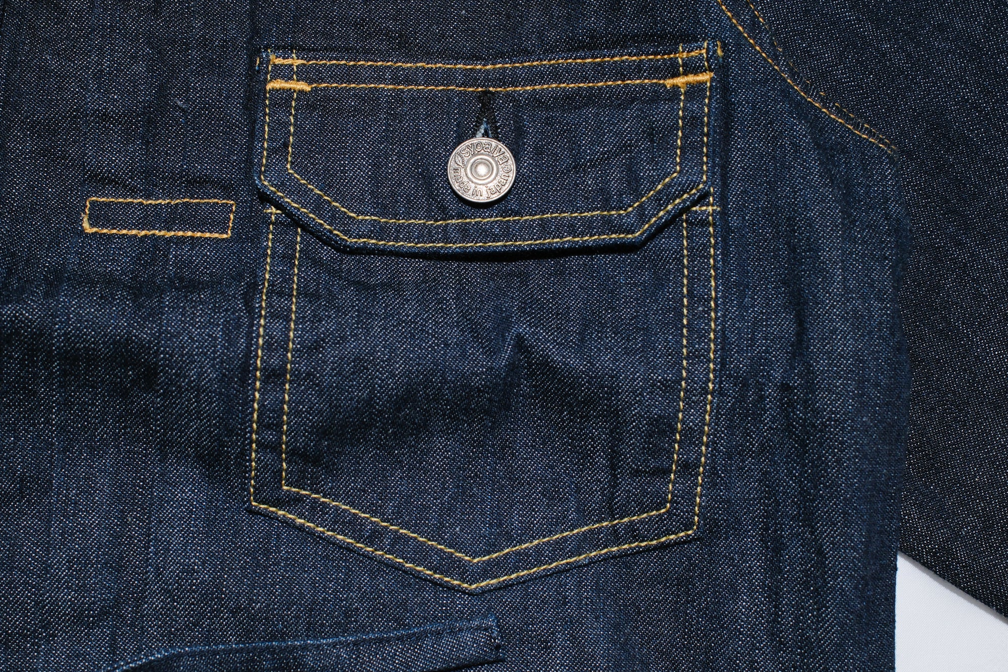 Pure Blue Japan 8oz Weapon Denim Haori Jacket (Grand Indigo)