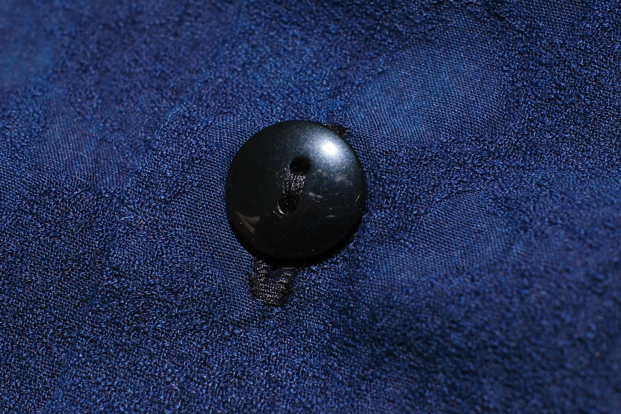 Pure Blue Japan Indigo "Paisley" S/S Open Collar Shirt