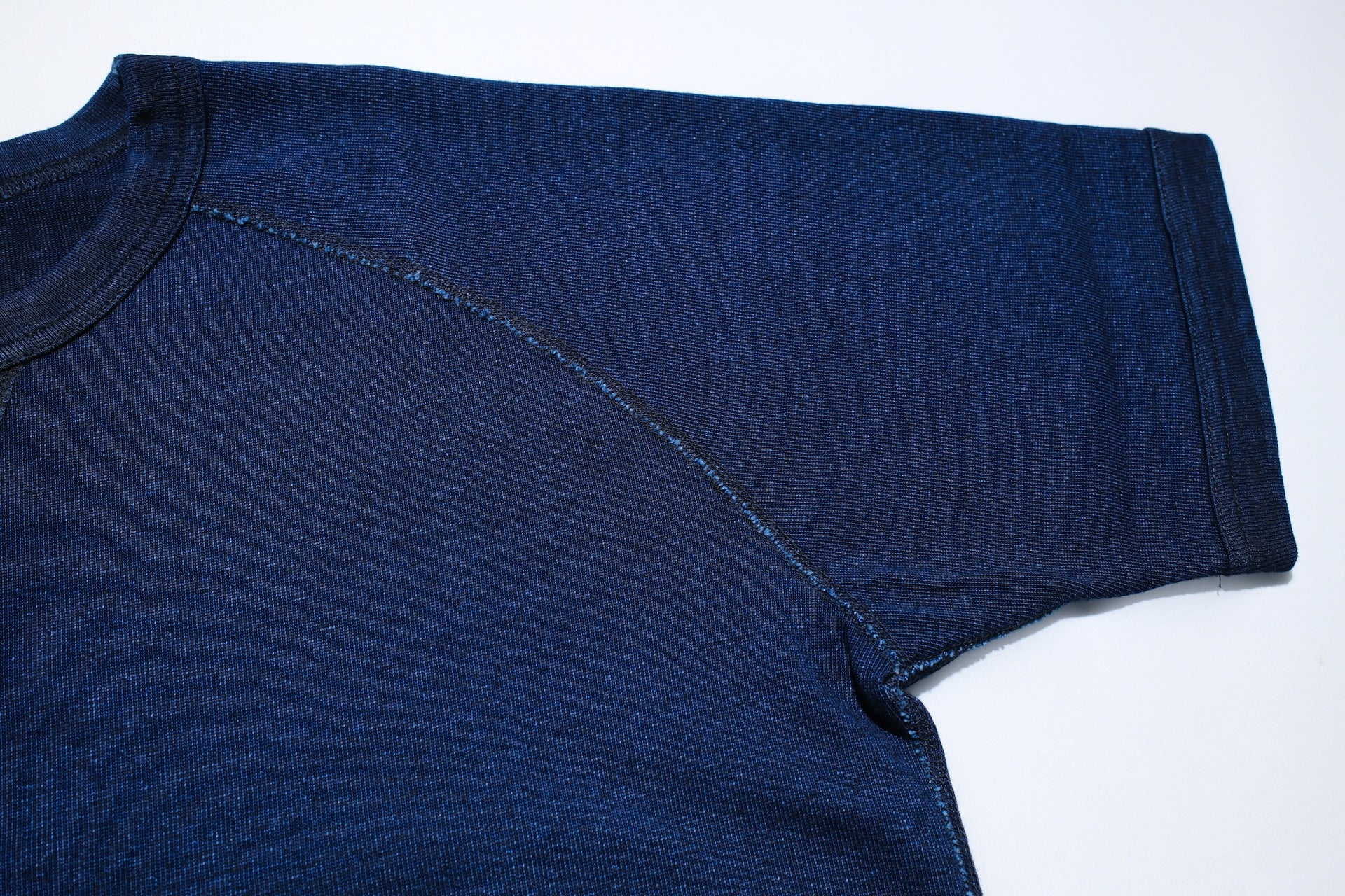 Pure Blue Japan 11oz Heavyweight “Raglan Style” S/S Tee (Grand Indigo)