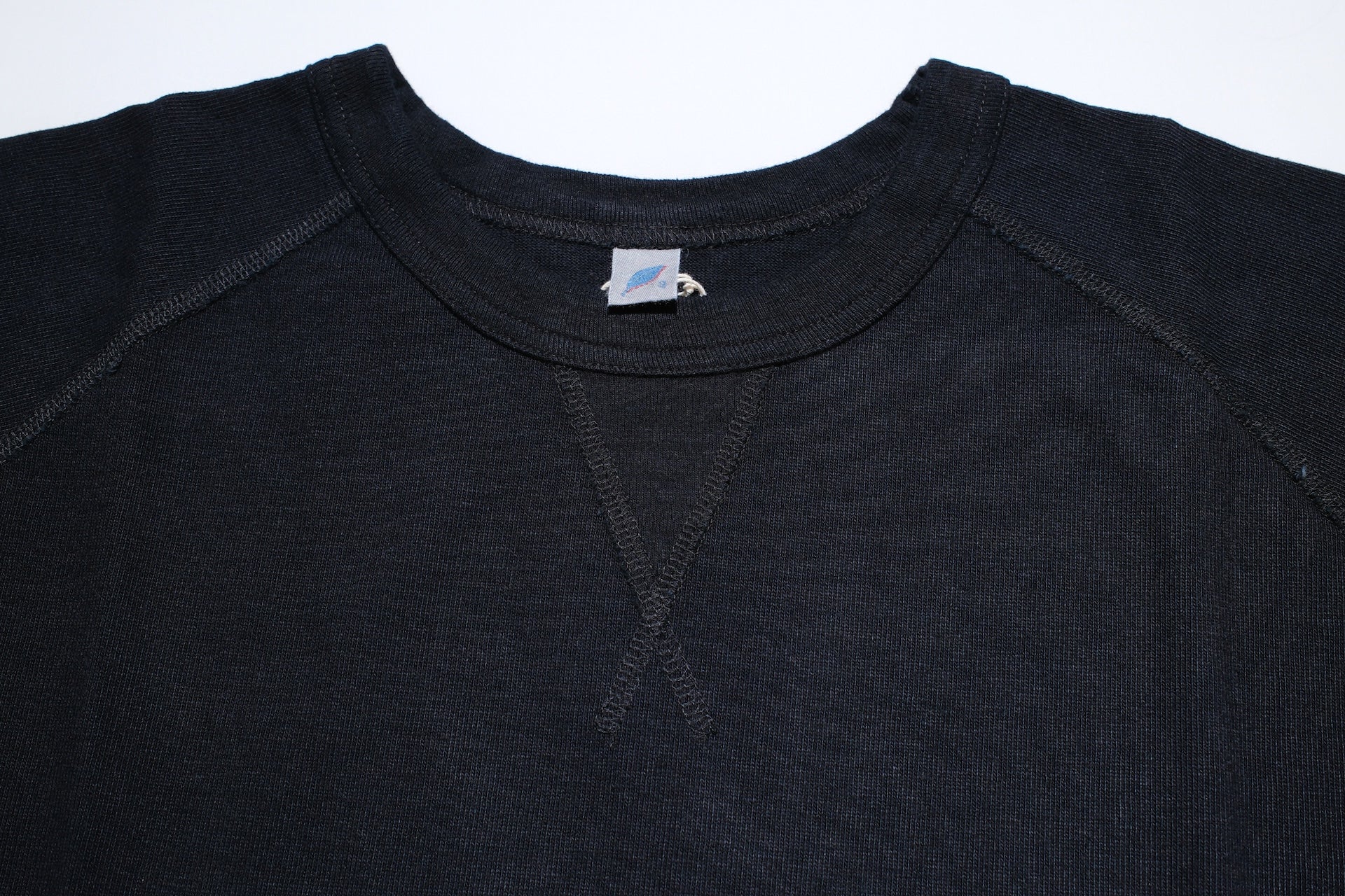 Pure Blue Japan 11oz Heavyweight “Raglan Style” S/S Tee (Black Overdyed)