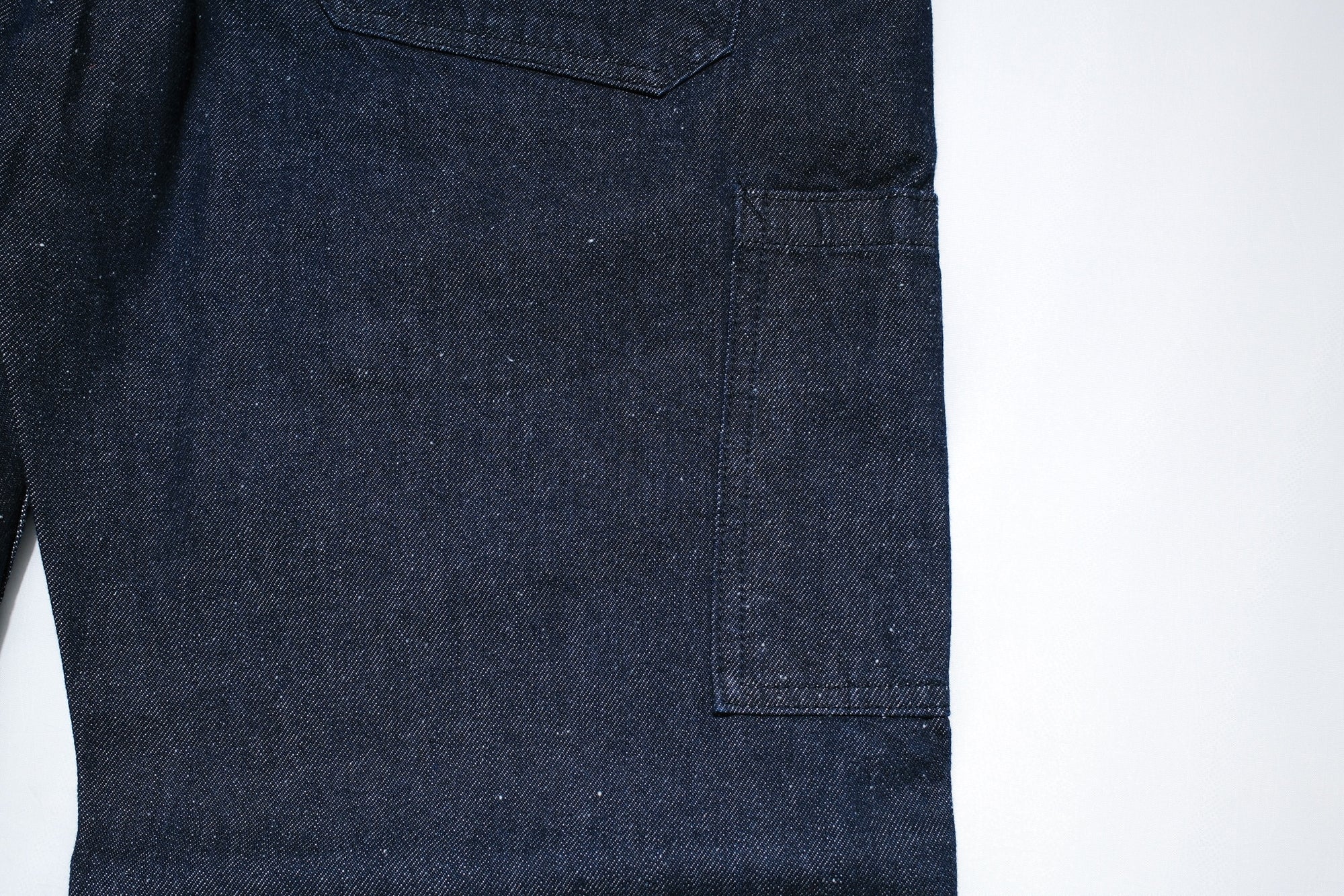 Pure Blue Japan 10oz Indigo Dyed Nep Denim Utility Work Trousers (Grand Indigo)