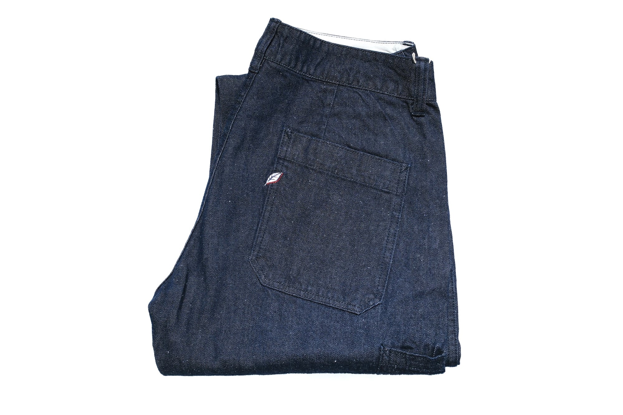 Pure Blue Japan 10oz Indigo Dyed Nep Denim Utility Work Trousers (Grand Indigo)