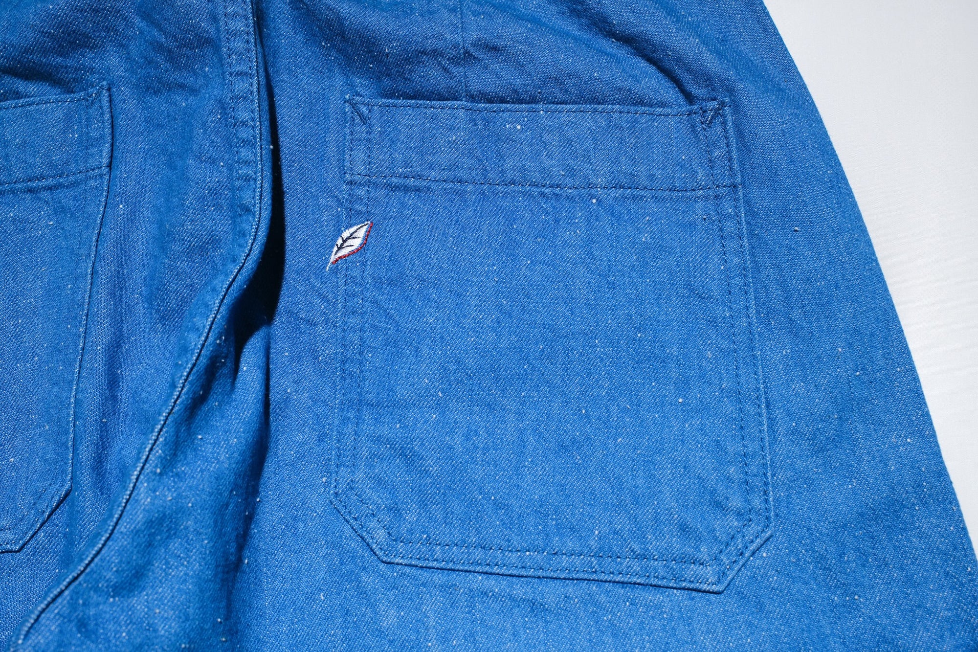 Pure Blue Japan 10oz Indigo Dyed Nep Denim Utility Work Trousers (Genuine Indigo)