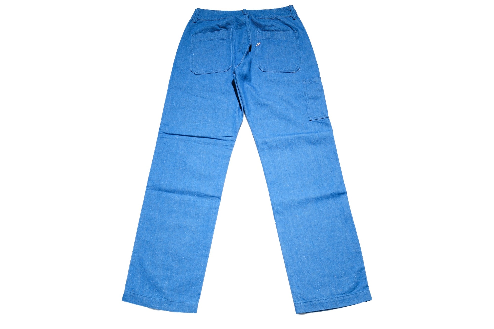 Pure Blue Japan 10oz Indigo Dyed Nep Denim Utility Work Trousers (Genuine Indigo)