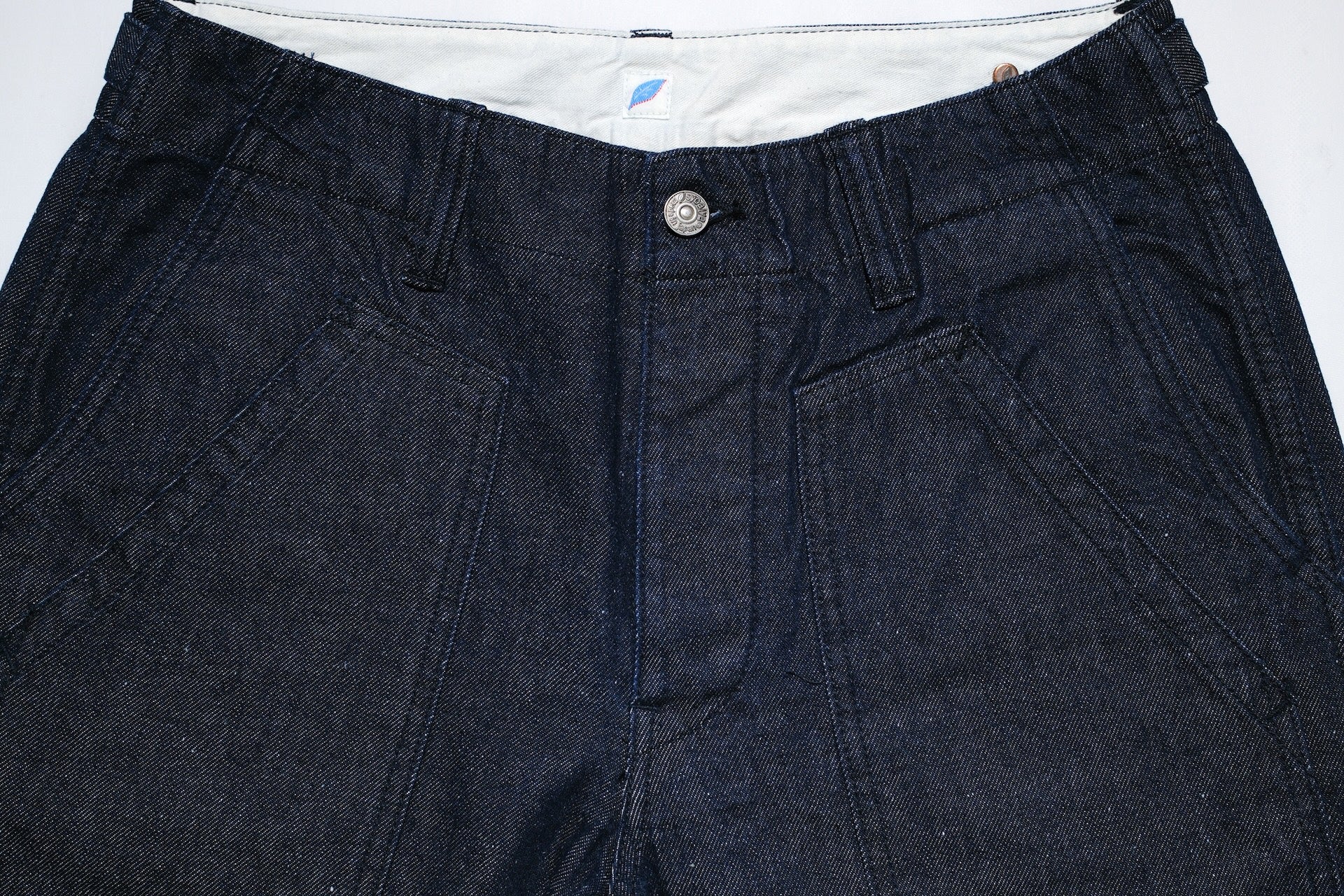 Pure Blue Japan 10oz Indigo Dyed Nep Denim Utility Shorts (Grand Indigo)