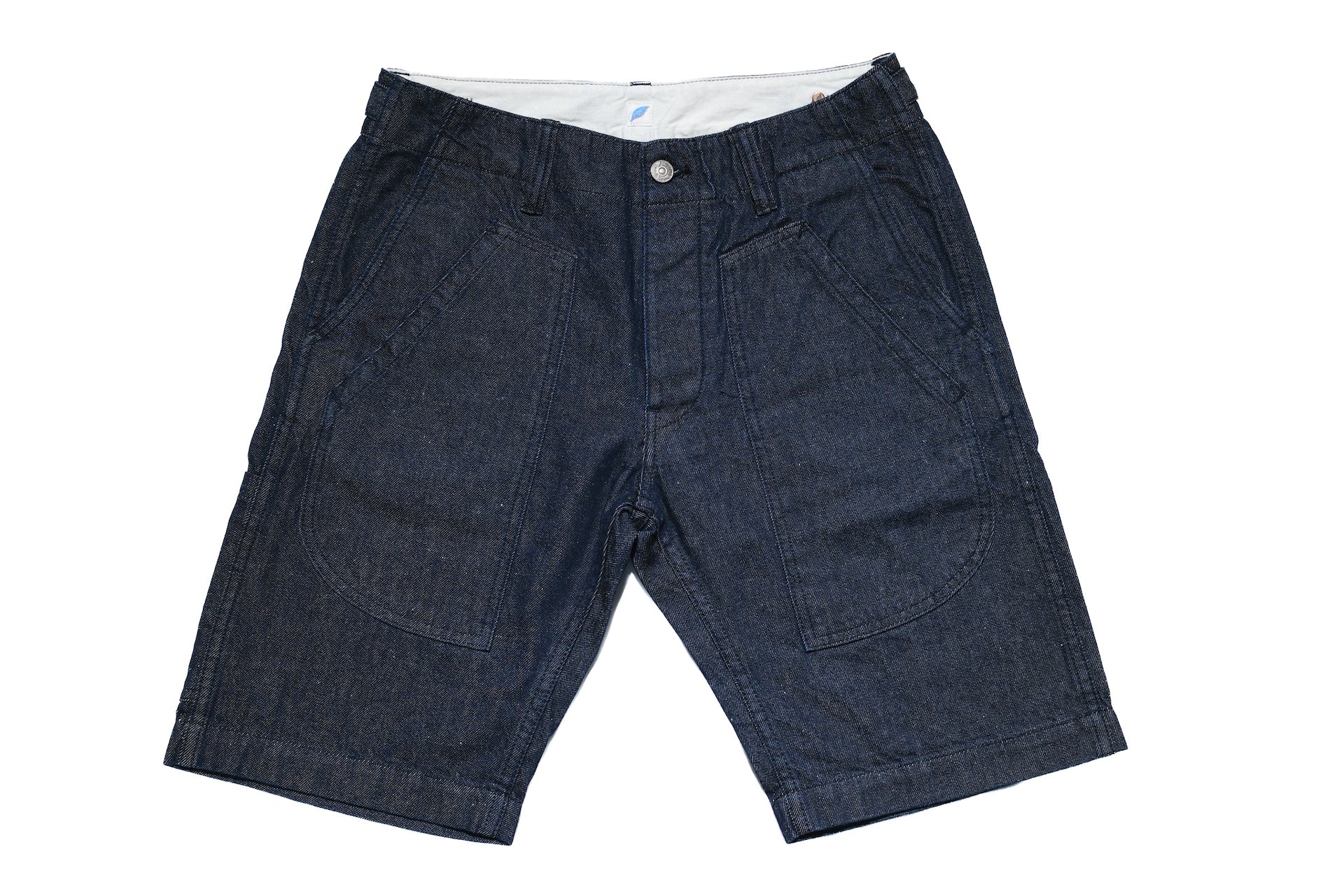 Pure Blue Japan 10oz Indigo Dyed Nep Denim Utility Shorts (Grand Indigo)