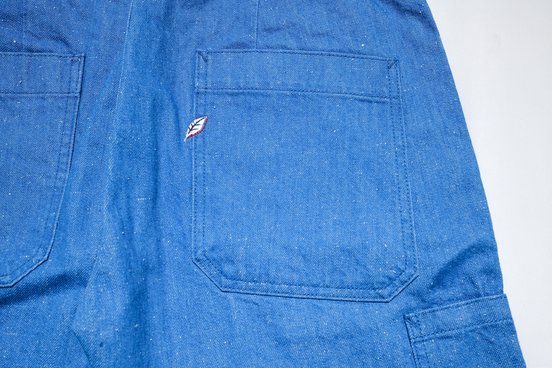 Pure Blue Japan 10oz Indigo Dyed Nep Denim Utility Shorts (Genuine Indigo)