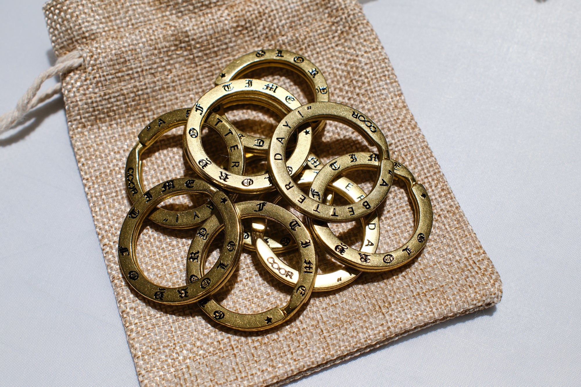 CORIGINAL G.O.T Ultra-Thick Brass Key Ring