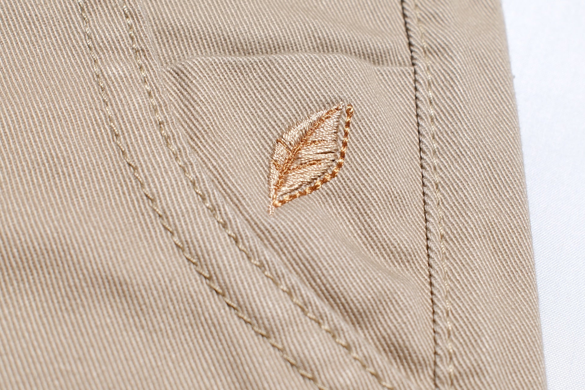 Pure Blue Japan 11oz “Dry-Touch” High-Density Chino Trousers (Light Beige)