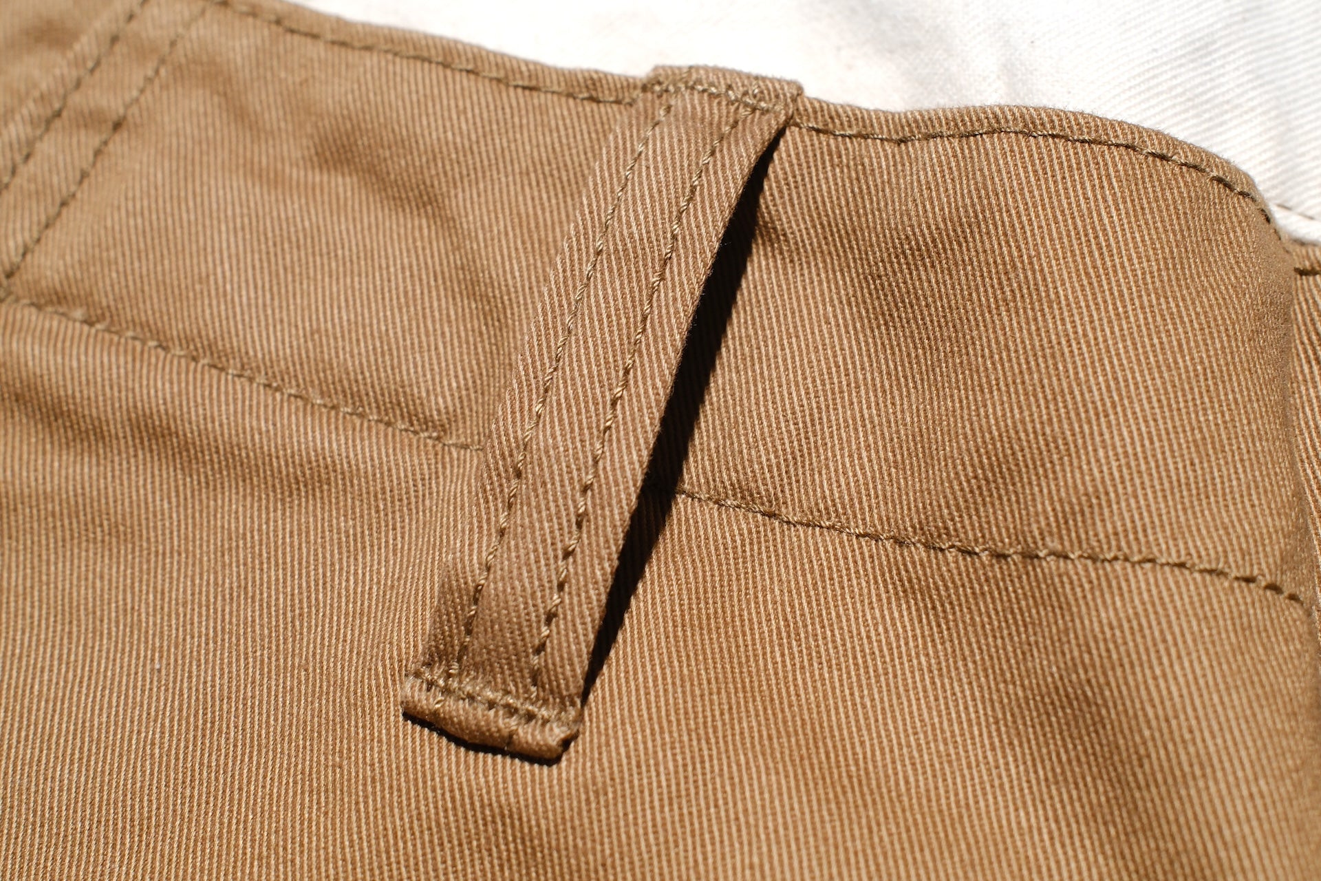 Pure Blue Japan 11oz “Dry-Touch” High-Density Chino Trousers (Dark Camel)