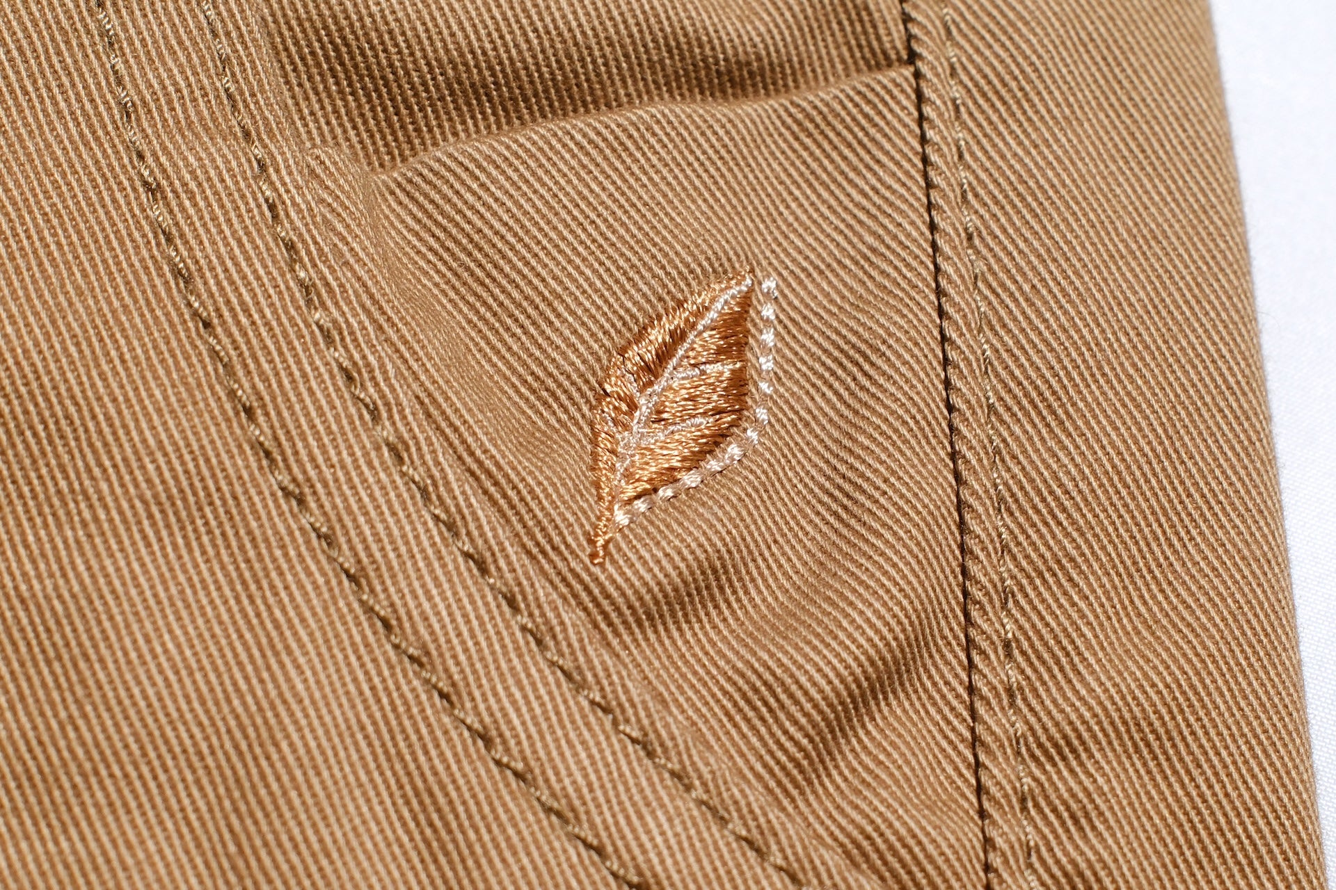 Pure Blue Japan 11oz “Dry-Touch” High-Density Chino Trousers (Dark Camel)