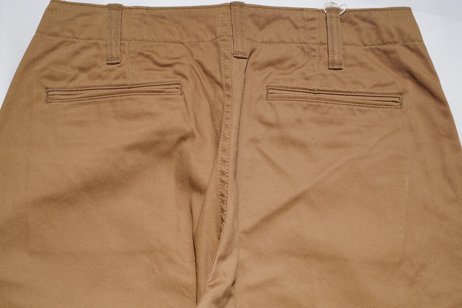 Pure Blue Japan 11oz “Dry-Touch” High-Density Chino Trousers (Dark Camel)