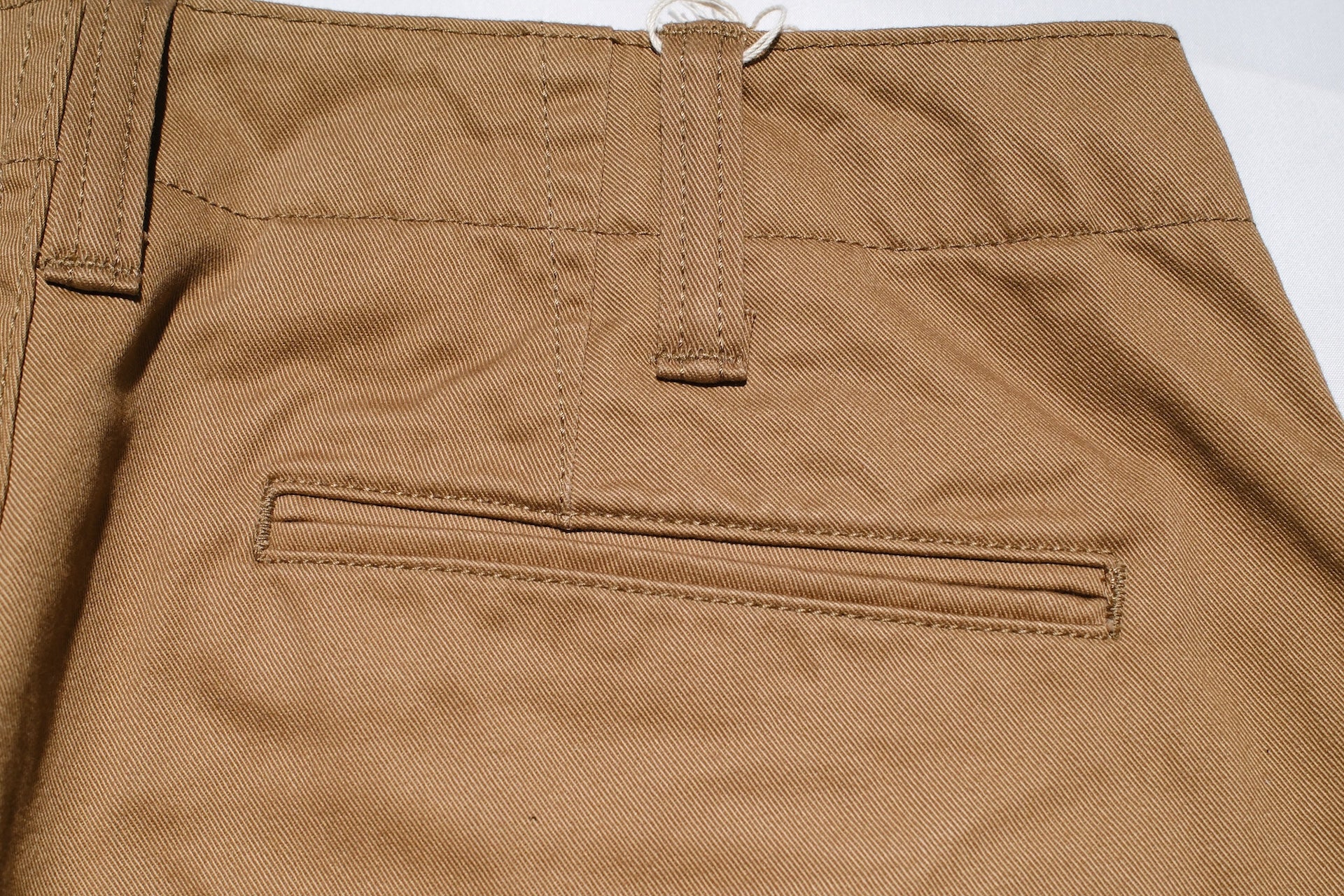 Pure Blue Japan 11oz “Dry-Touch” High-Density Chino Trousers (Dark Camel)