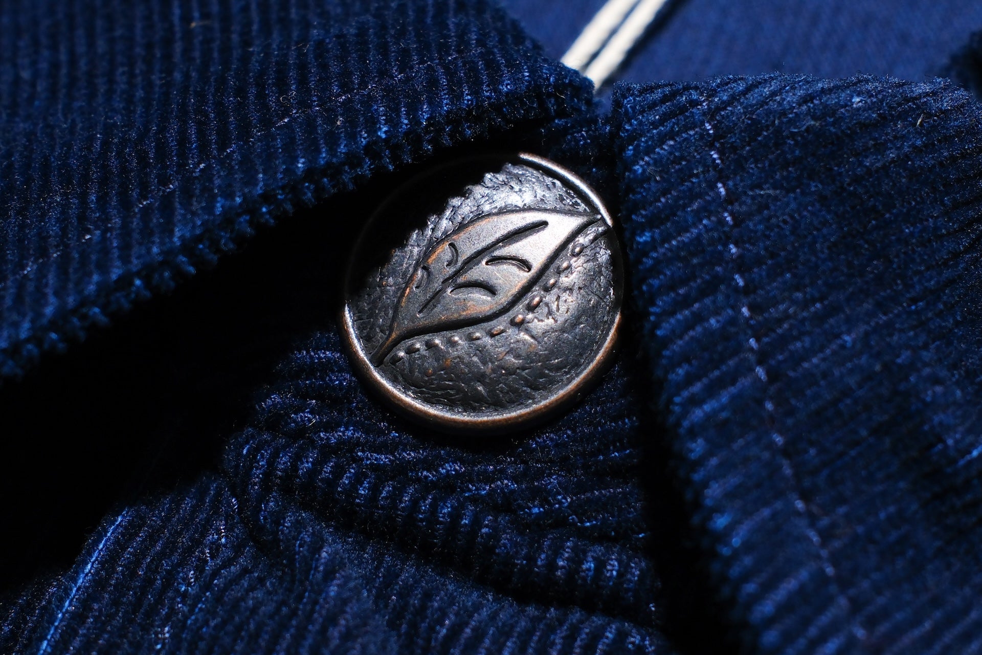 Pure Blue Japan 8oz "Silky-Smooth" Corduroy Western Shirt (Grand Indigo)