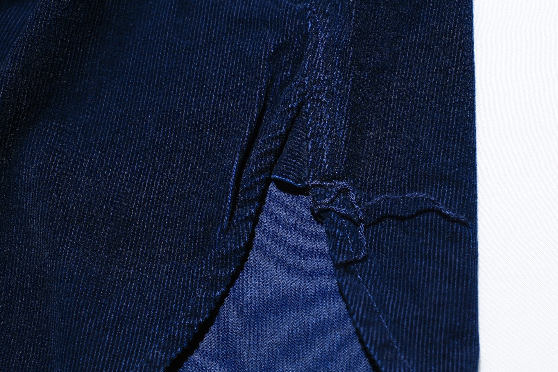 Pure Blue Japan 8oz "Silky-Smooth" Corduroy Western Shirt (Grand Indigo)