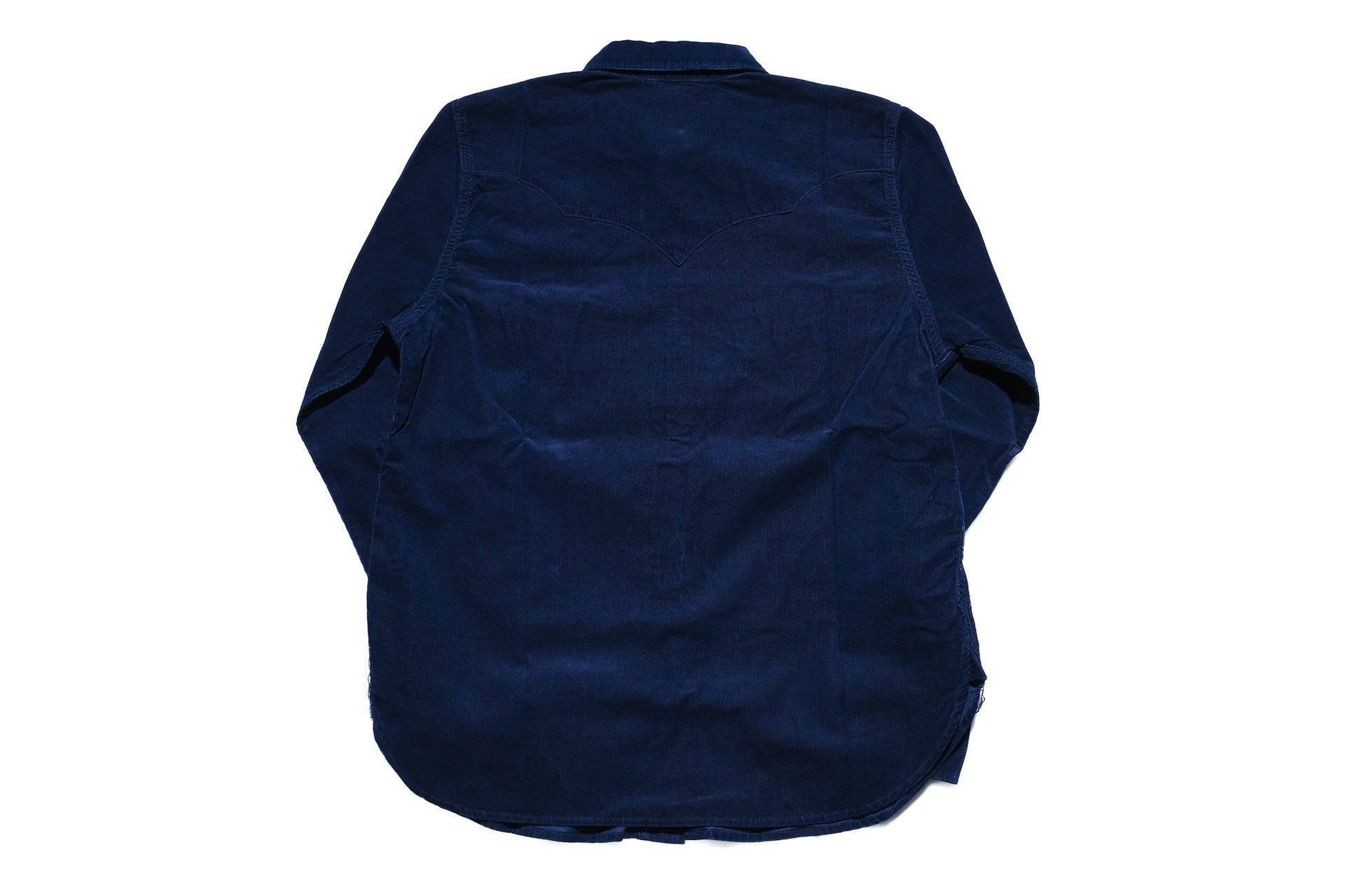 Pure Blue Japan 8oz "Silky-Smooth" Corduroy Western Shirt (Grand Indigo)
