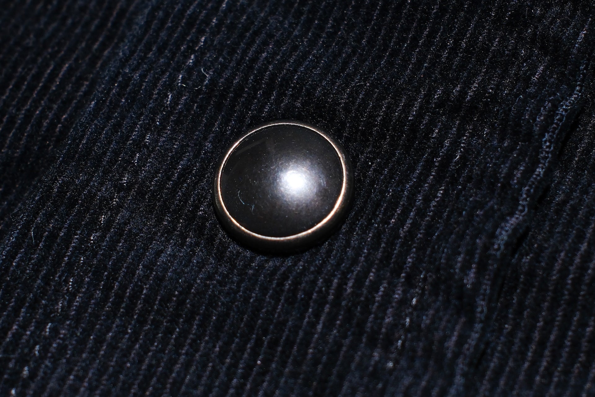Pure Blue Japan 8oz "Silky-Smooth" Corduroy Western Shirt (Black Overdyed)