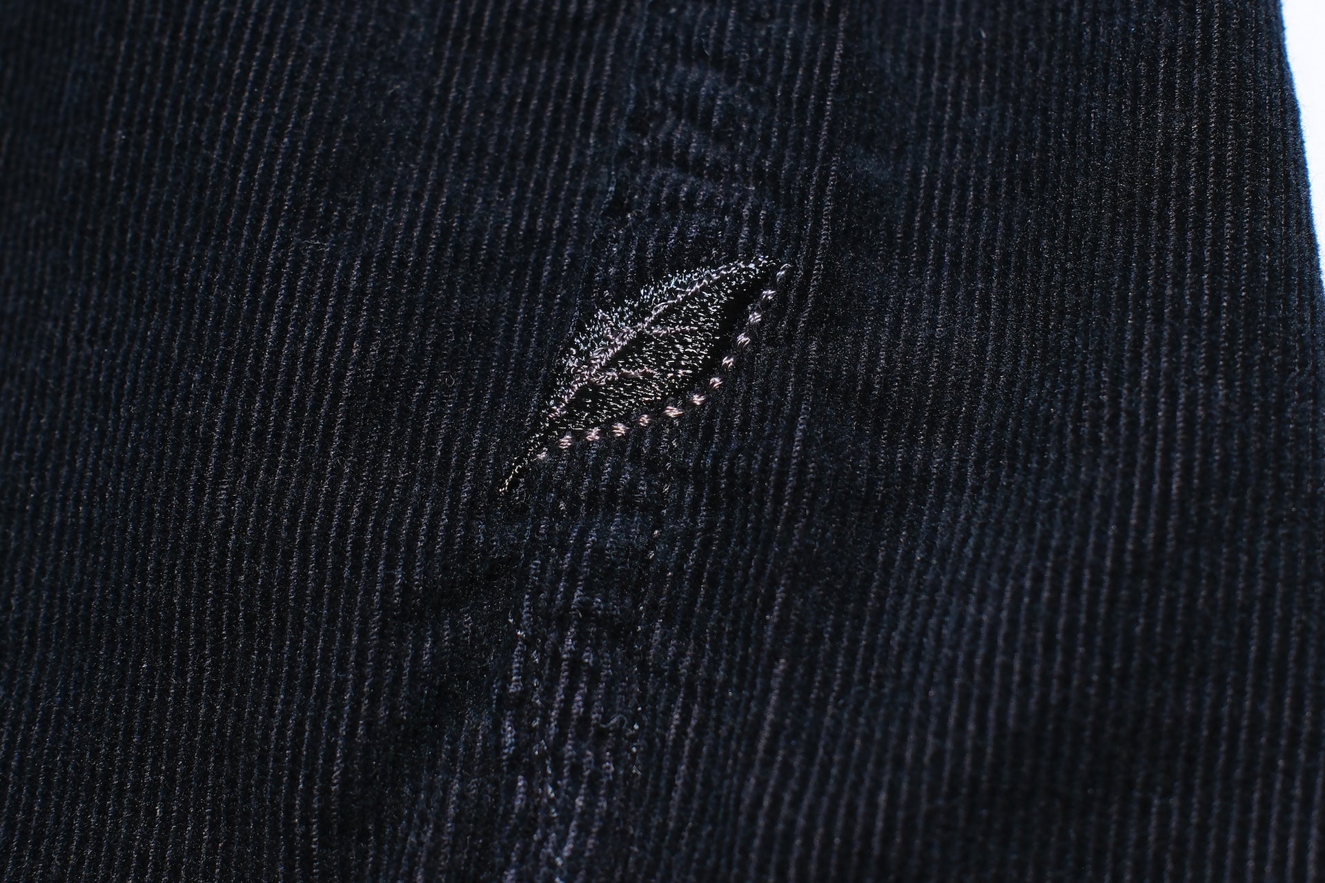 Pure Blue Japan 8oz "Silky-Smooth" Corduroy Western Shirt (Black Overdyed)