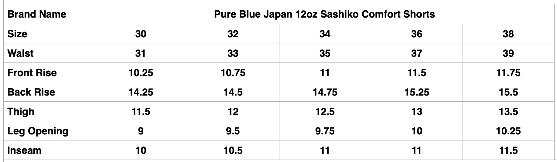 Pure Blue Japan 12oz Indigo Dyed "Wabash Type" Sashiko Comfort Shorts (Regular fit)