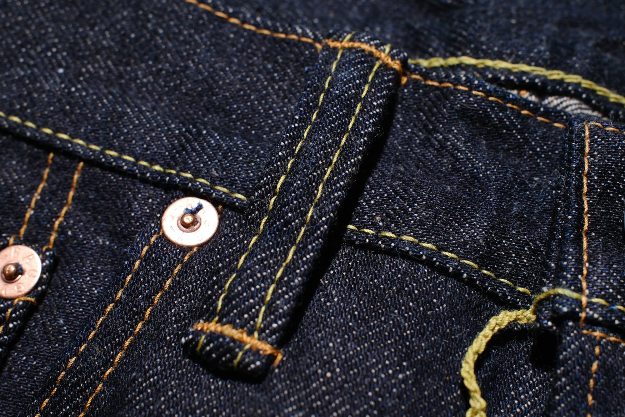 RAGGY CLOTHING 14oz Indigo Dyed “Mild-Nep” Z01XX Denim (Modern Straight fit)