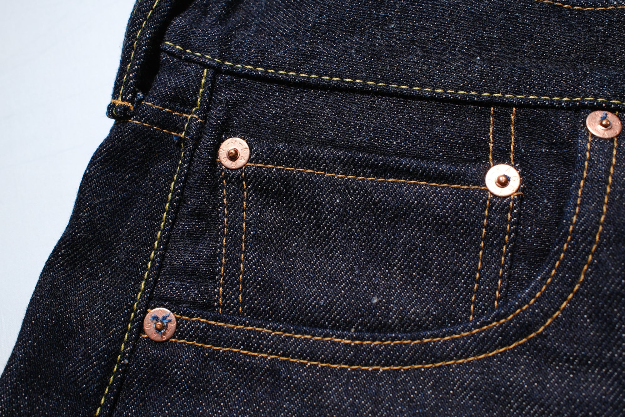 RAGGY CLOTHING 14oz Indigo Dyed “Mild-Nep” Z01XX Denim (Modern Straight fit)