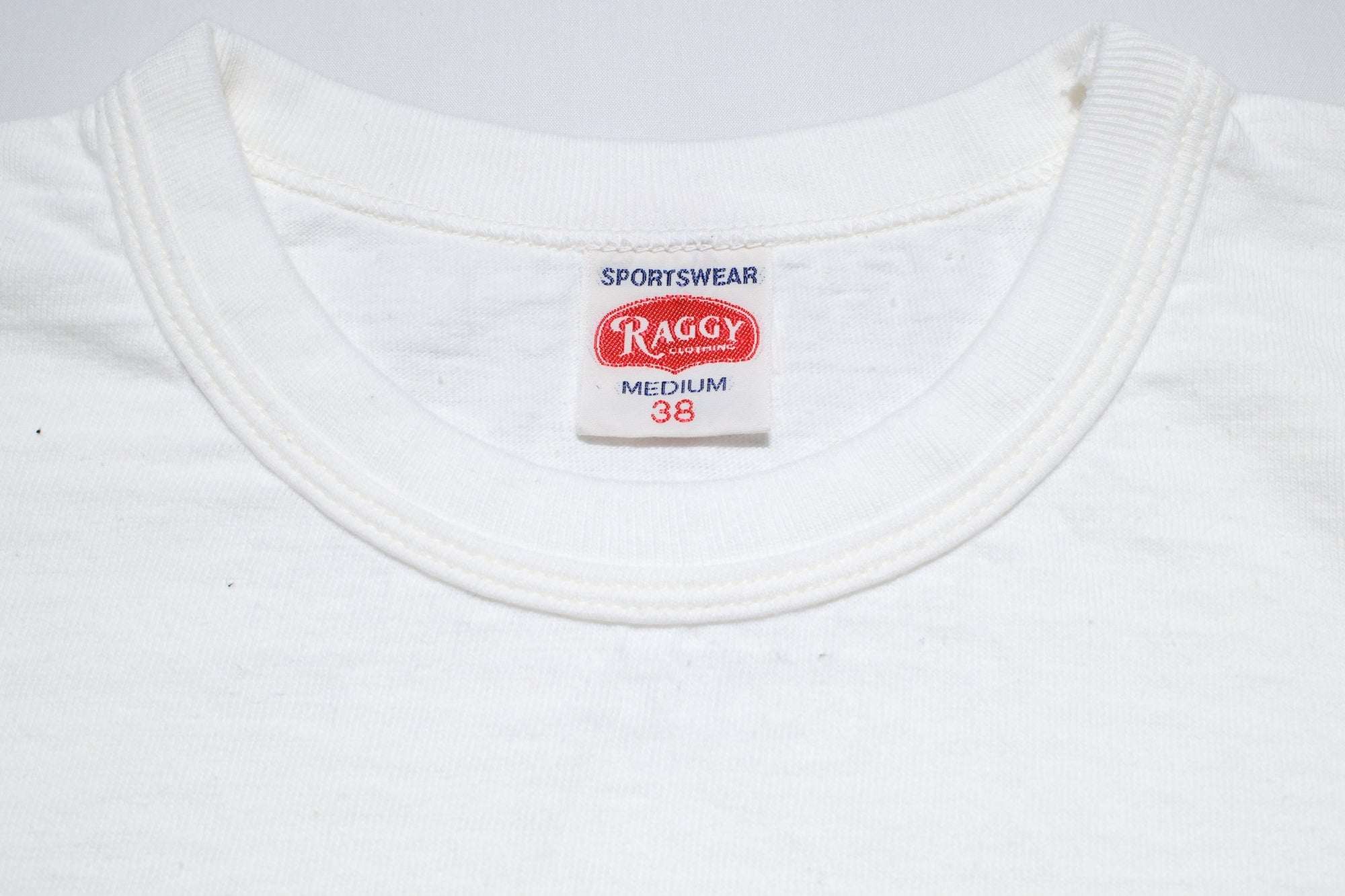 RAGGY CLOTHING 8oz "Fluffy-Sport" Loopwheeled L/S Tee (Off White)