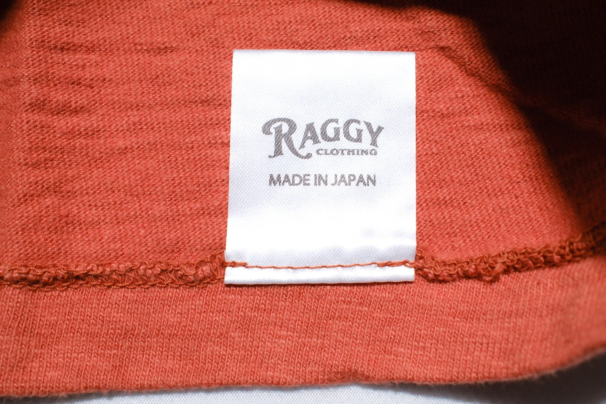 RAGGY CLOTHING 8oz "Fluffy-Sport" Loopwheeled L/S Tee (Brick Red)