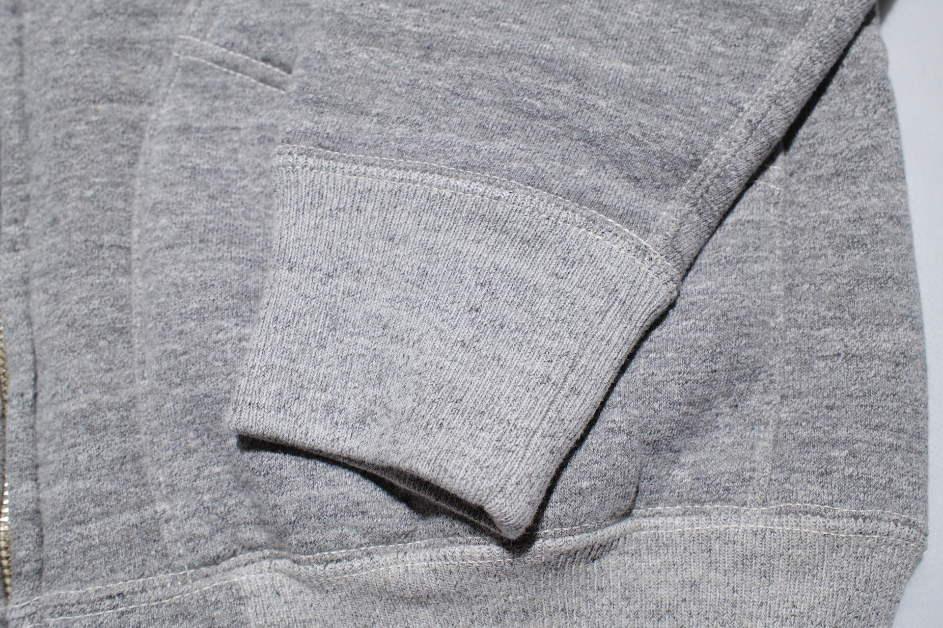 RAGGY CLOTHING 14oz “Pound Cake” Loopwheeled Hoody (Mottled Grey)