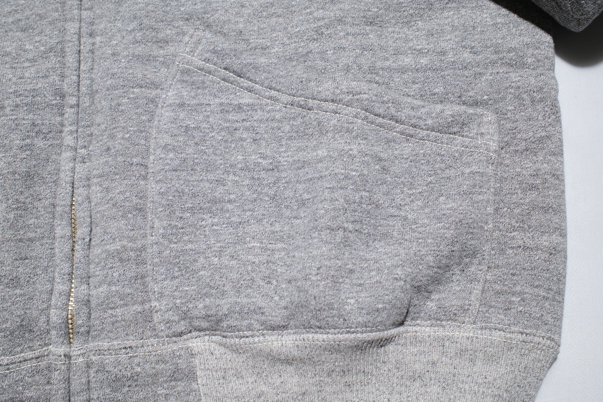 RAGGY CLOTHING 14oz “Pound Cake” Loopwheeled Hoody (Mottled Grey)