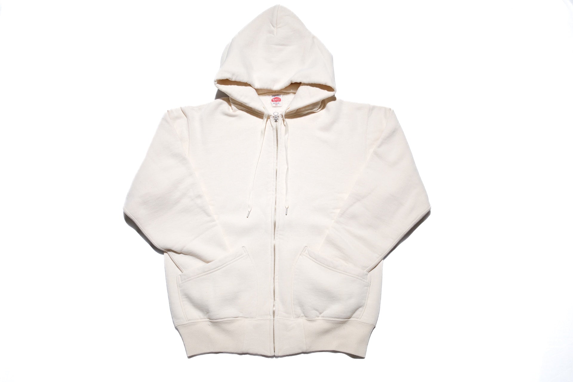 RAGGY CLOTHING 14oz “Pound Cake” Loopwheeled Hoody (Natural)