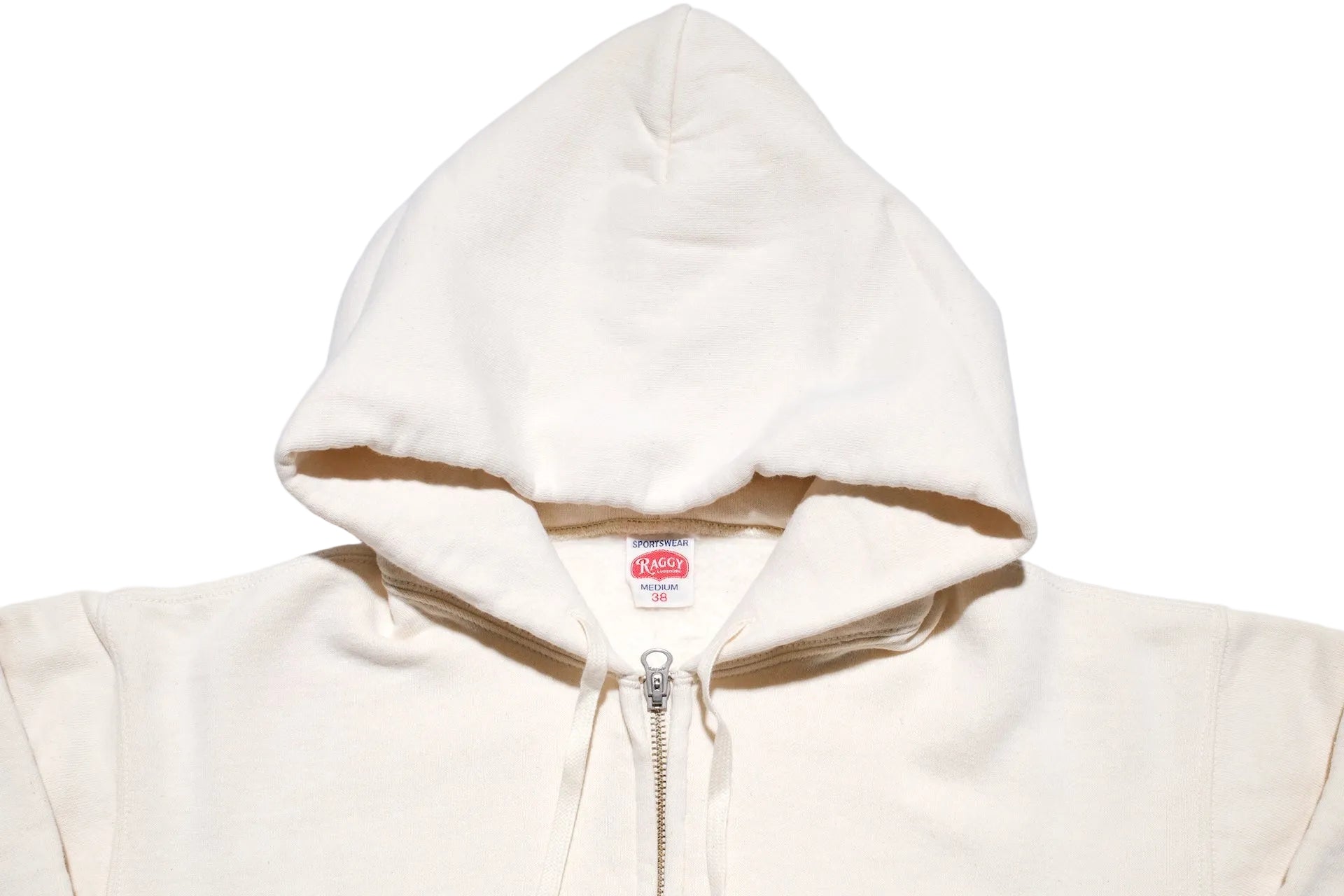 RAGGY CLOTHING 14oz “Pound Cake” Loopwheeled Hoody (Natural)