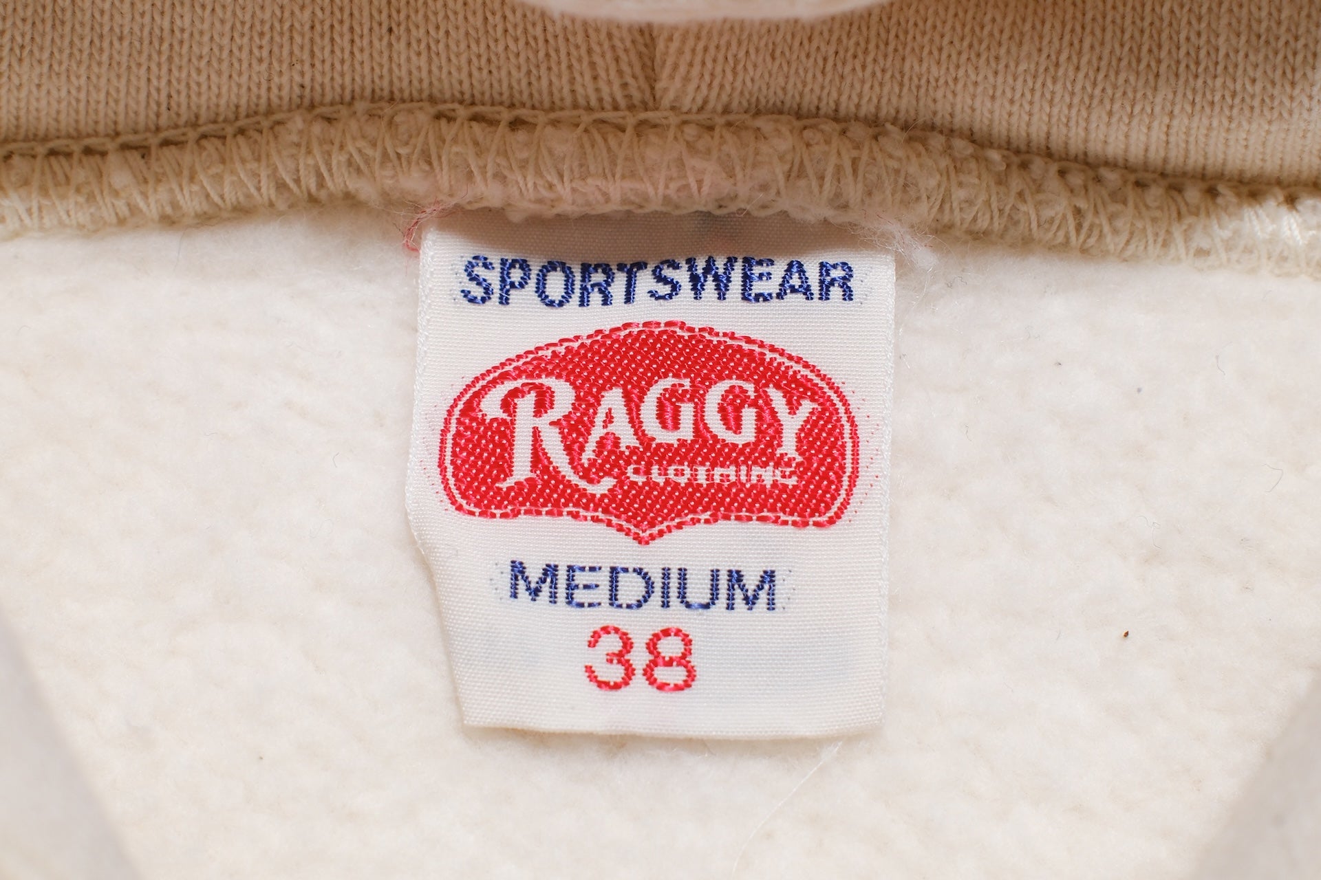RAGGY CLOTHING 14oz “Pound Cake” Loopwheeled Hoody (Natural)