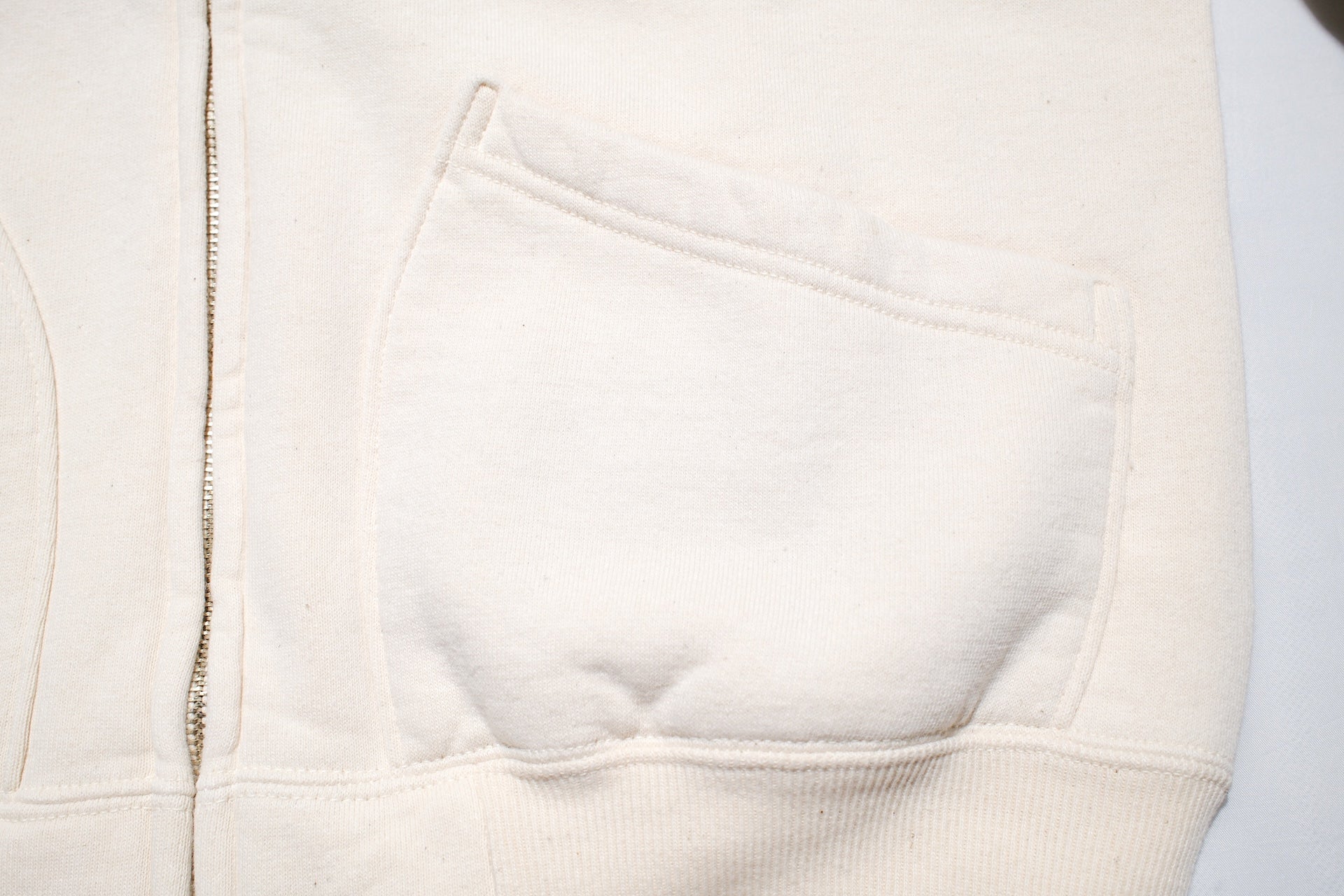 RAGGY CLOTHING 14oz “Pound Cake” Loopwheeled Hoody (Natural)