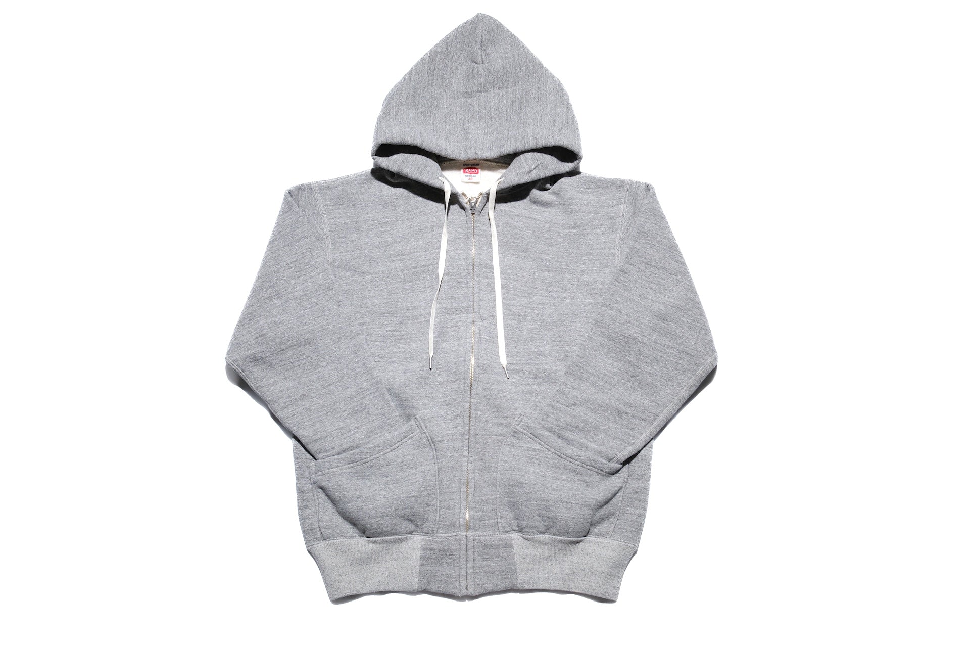 RAGGY CLOTHING 14oz “Pound Cake” Loopwheeled Hoody (Mottled Grey)