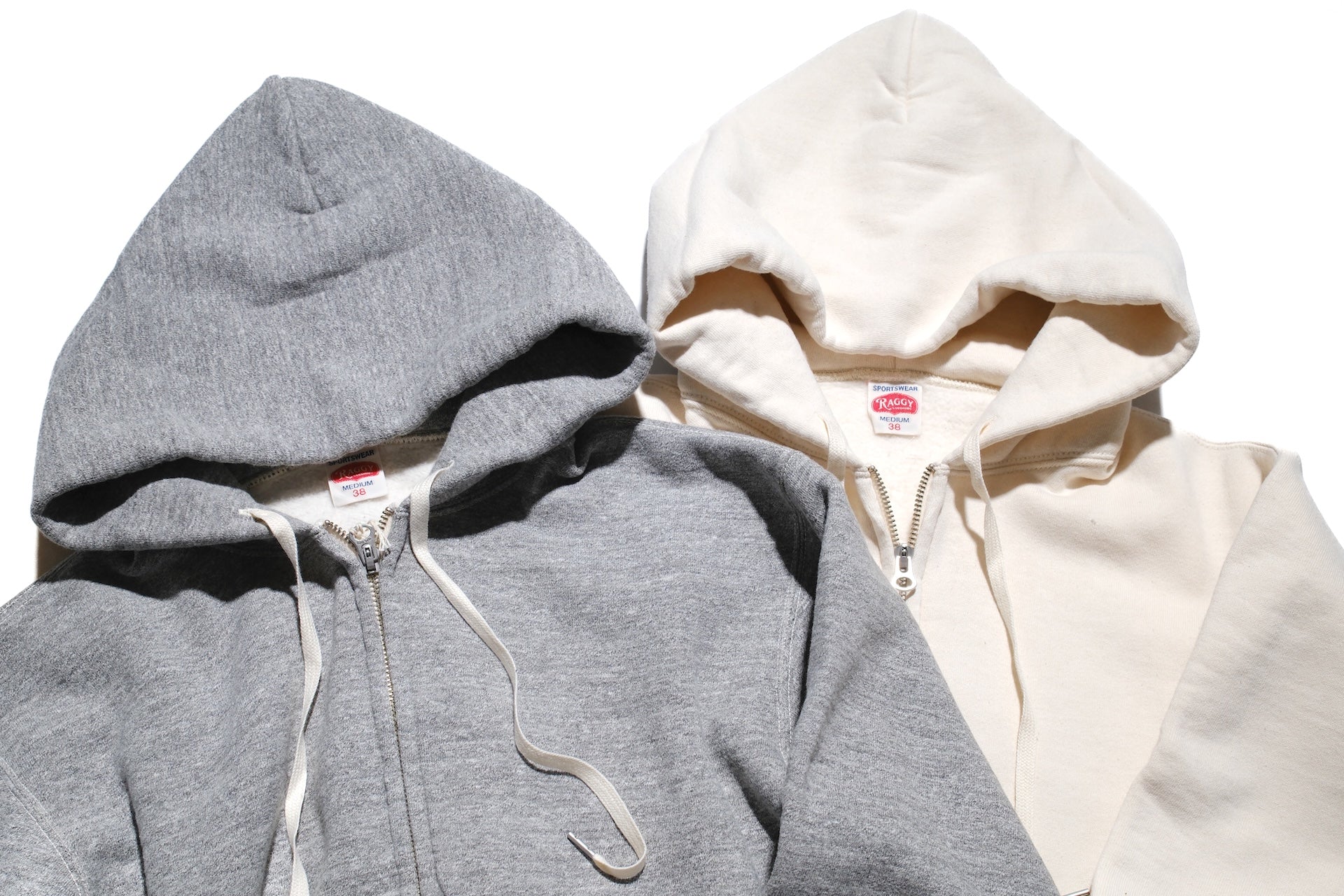 RAGGY CLOTHING 14oz “Pound Cake” Loopwheeled Hoody (Mottled Grey)