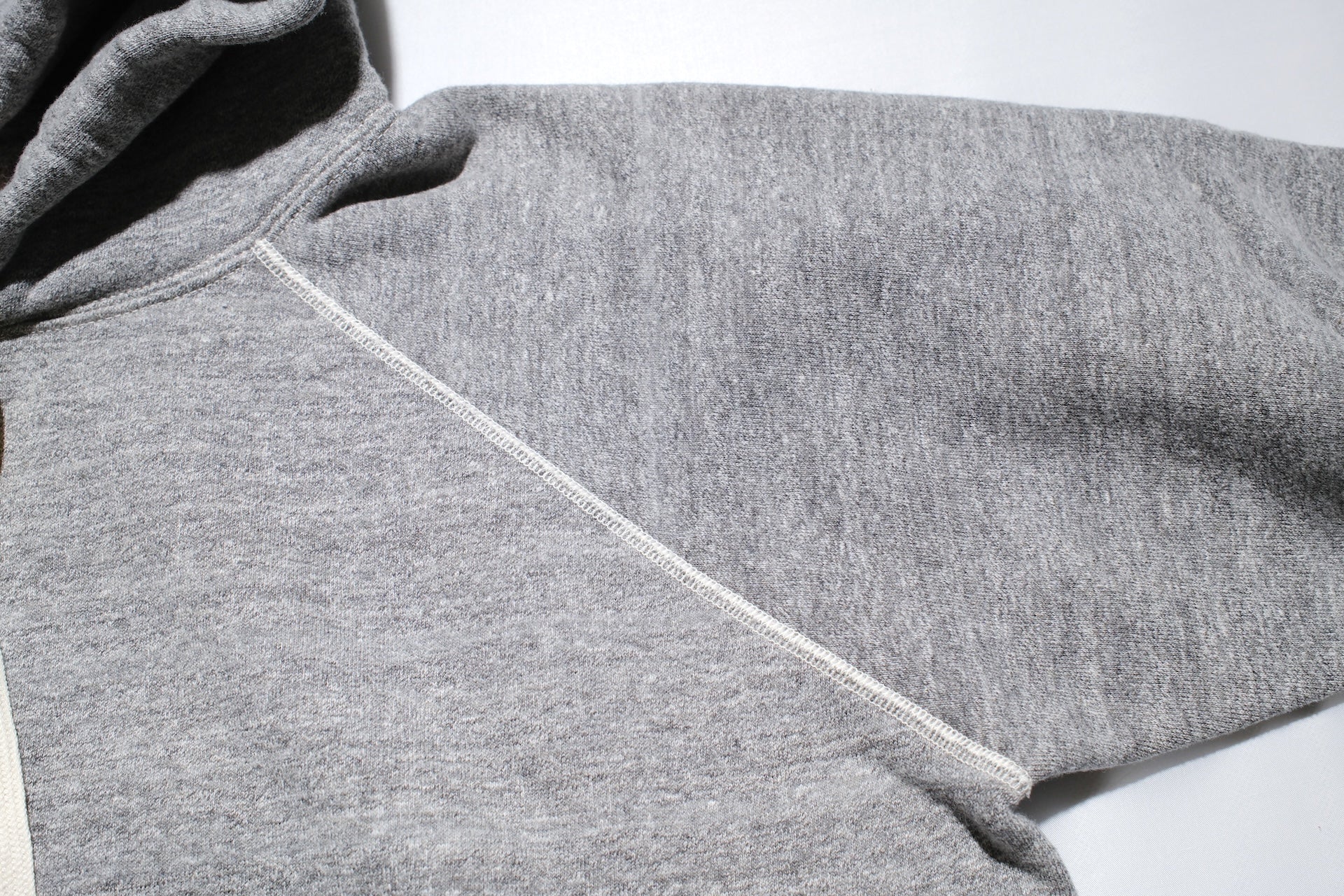 RAGGY CLOTHING 14oz “Pound Cake” Loopwheeled Pullover (Mottle Grey)