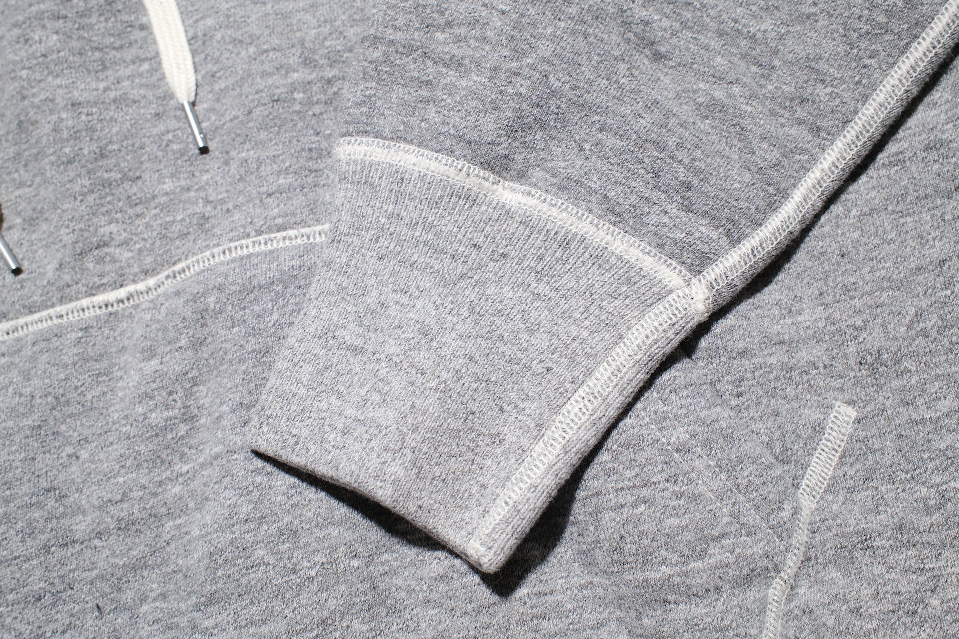 RAGGY CLOTHING 14oz “Pound Cake” Loopwheeled Pullover (Mottle Grey)