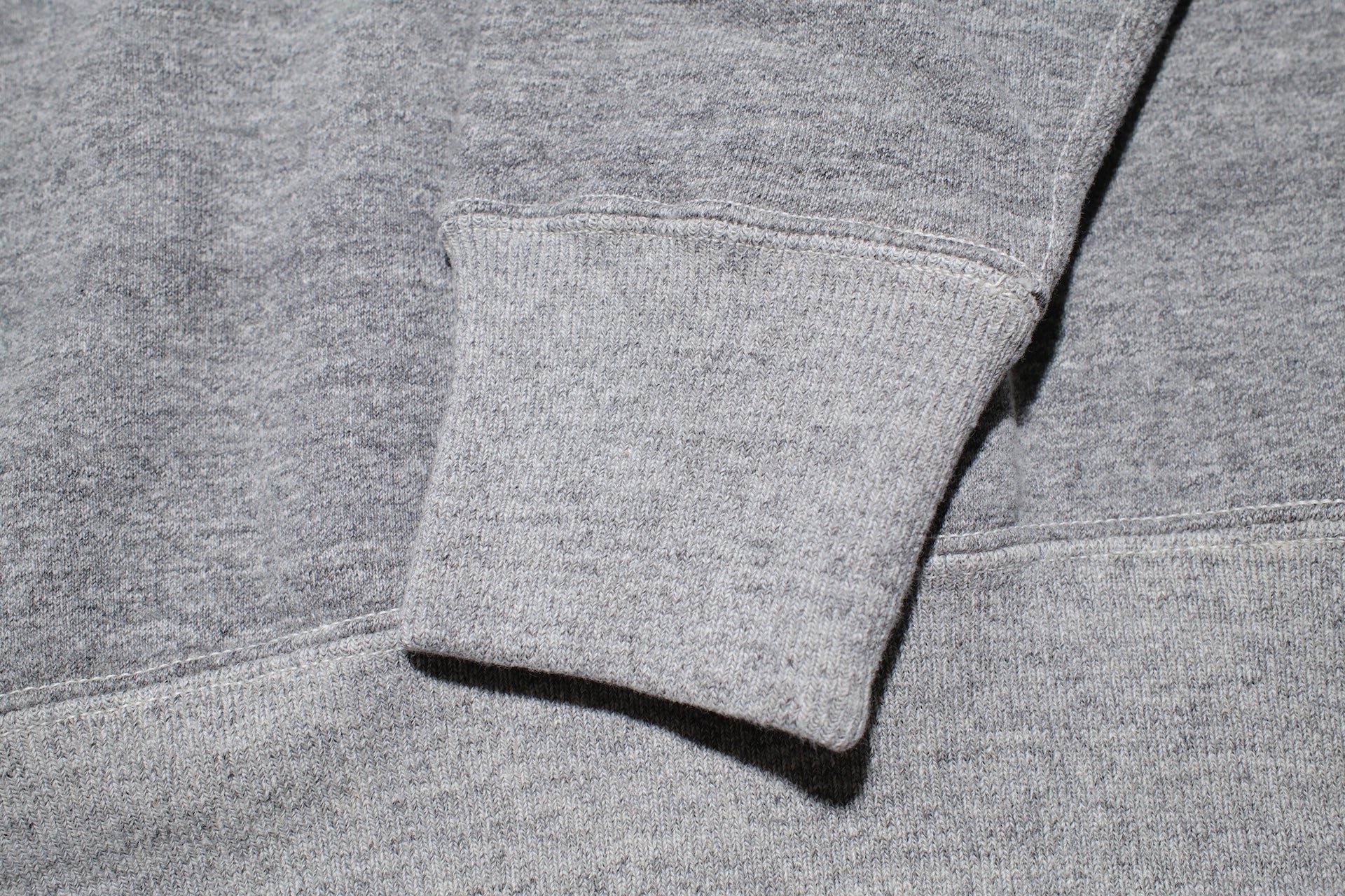 RAGGY CLOTHING 14oz “Pound Cake” Loopwheeled Sweatshirt (Mottled Grey)