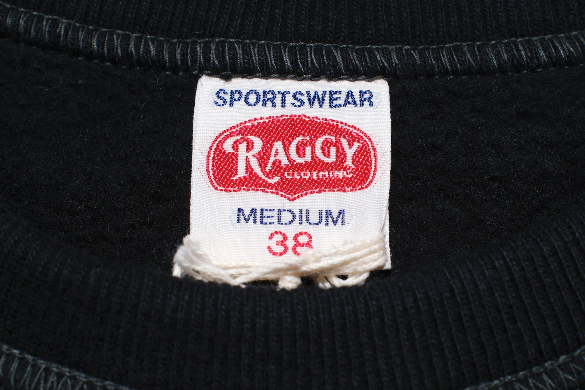 RAGGY CLOTHING 14oz “Pound Cake” Loopwheeled Sweatshirt (Solid Black)