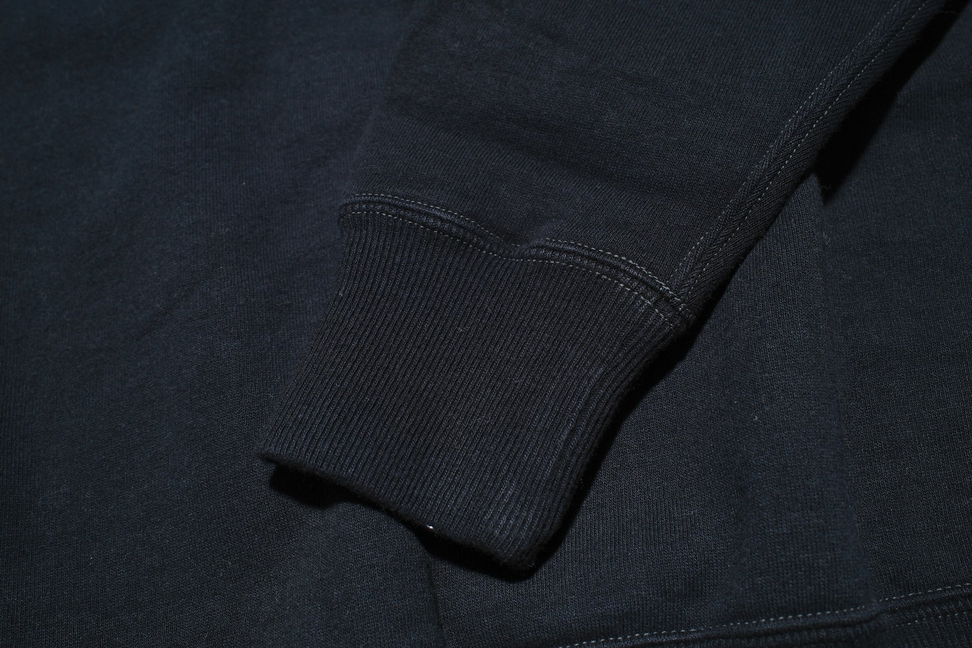 RAGGY CLOTHING 14oz “Pound Cake” Loopwheeled Sweatshirt (Solid Black)