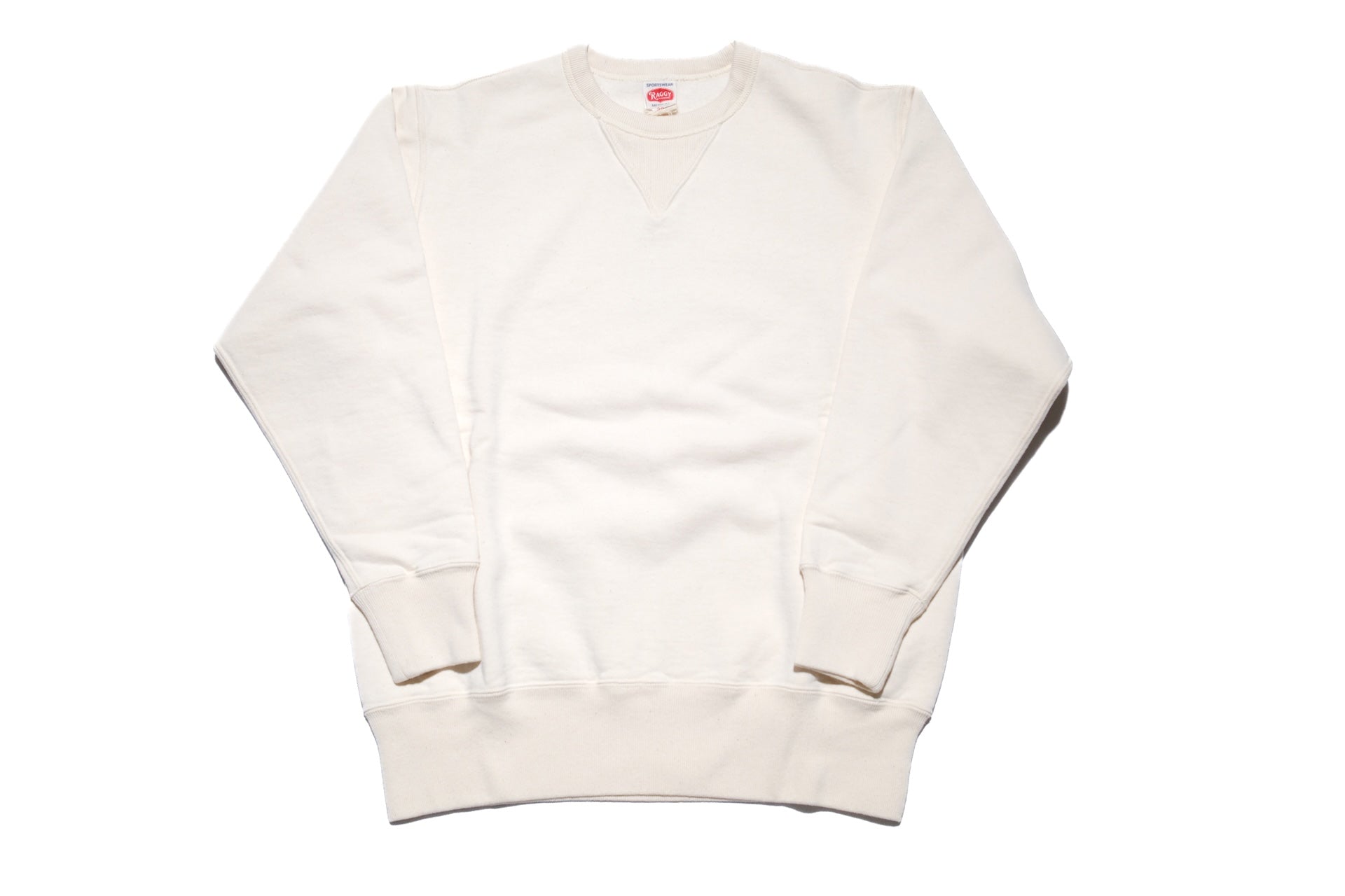 RAGGY CLOTHING 14oz “Pound Cake” Loopwheeled Sweatshirt (Natural)