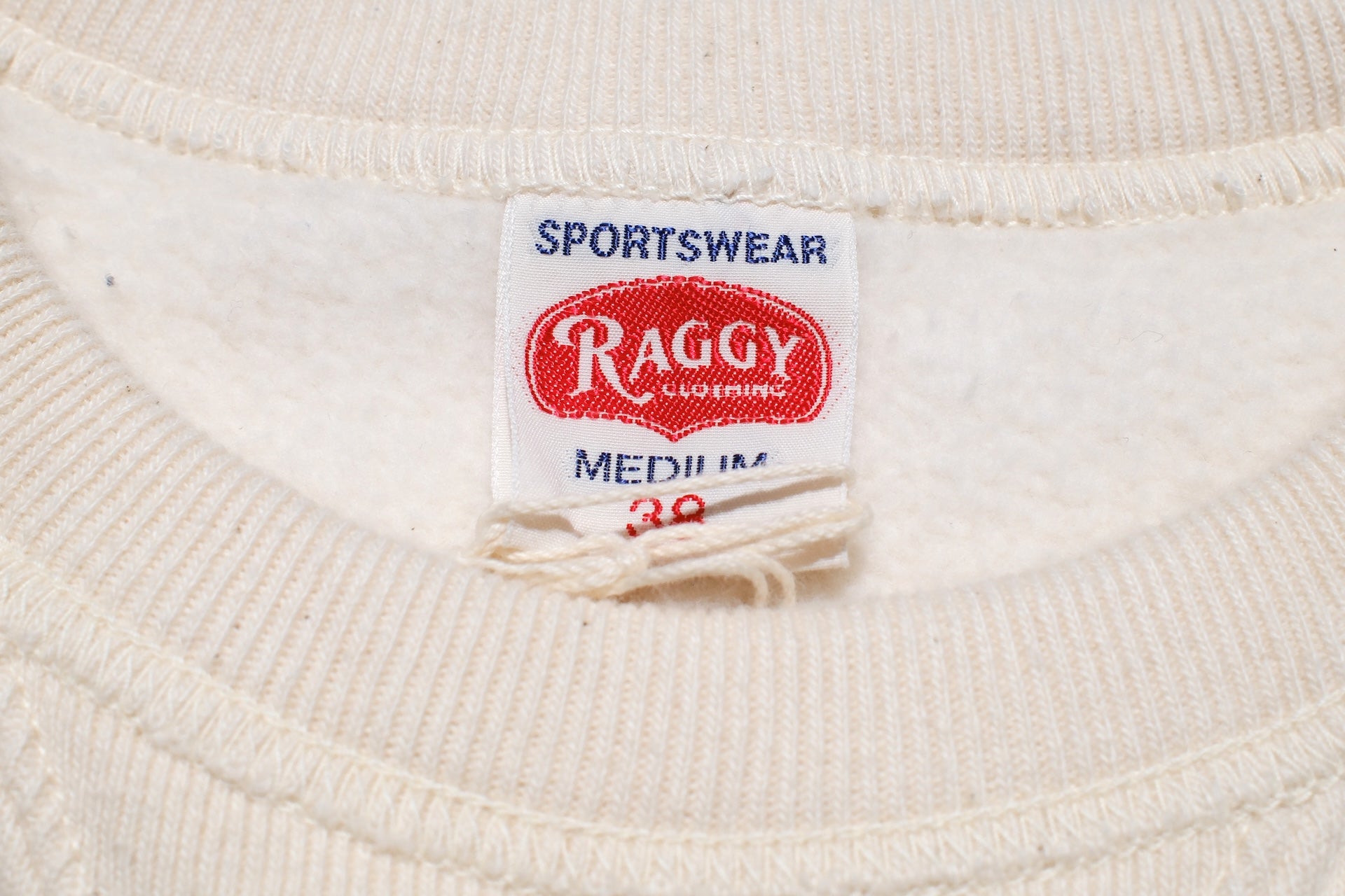 RAGGY CLOTHING 14oz “Pound Cake” Loopwheeled Sweatshirt (Natural)