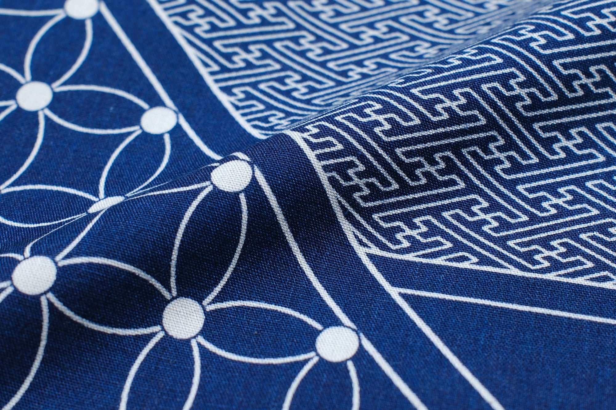 Samurai  “SHIPPO” Selvage Bandana (Indigo)