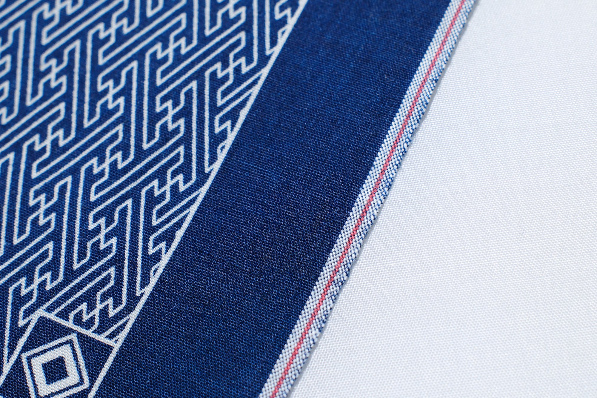Samurai  “SHIPPO” Selvage Bandana (Indigo)