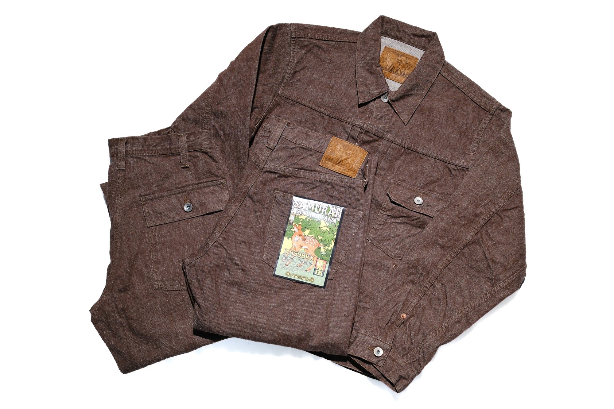 Samurai 15oz “Kanoko Brown” S0150BRX Denim (Regular Straight Fit)