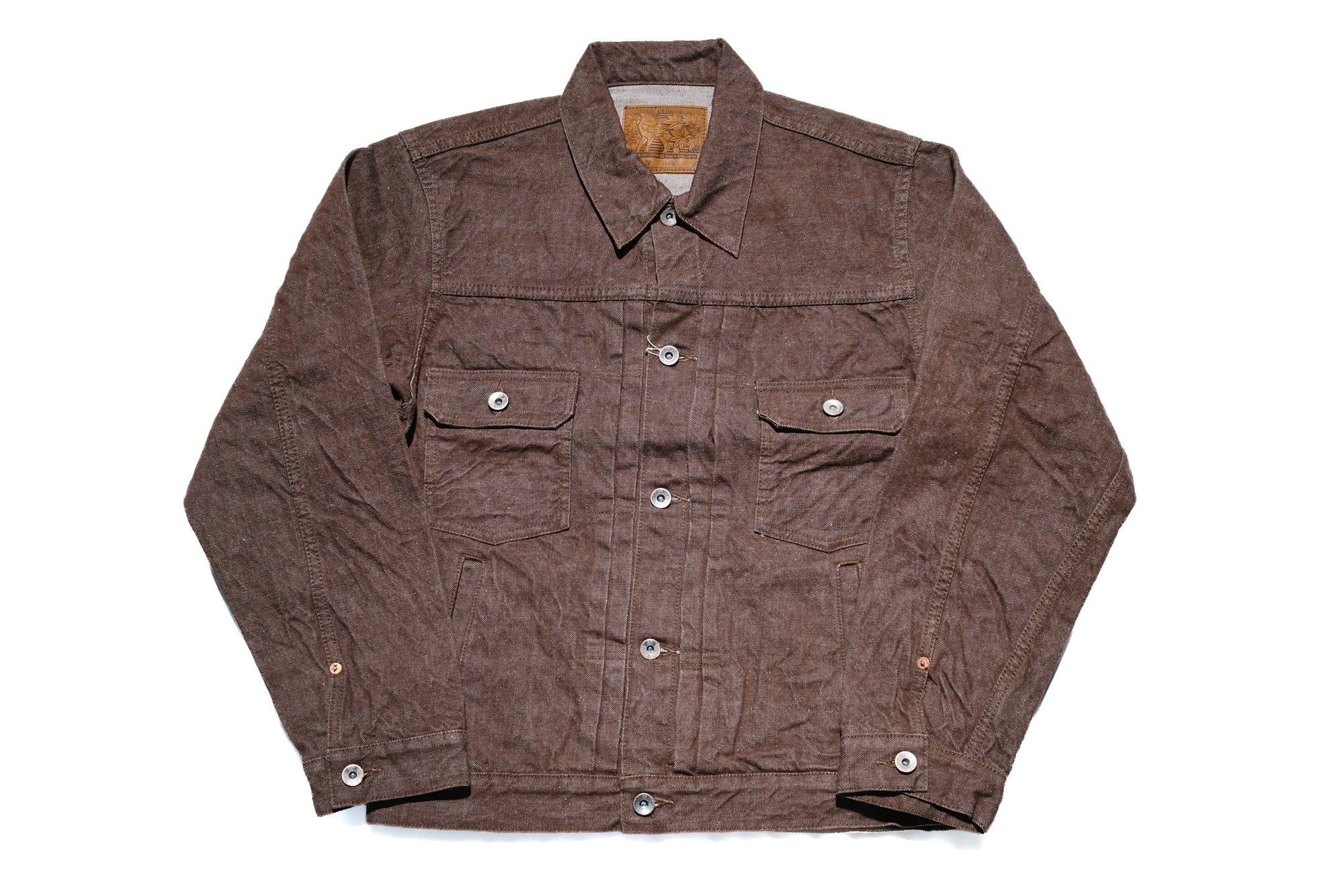 Samurai 15oz “Kanoko Brown” Modified Type 2 Denim Jacket